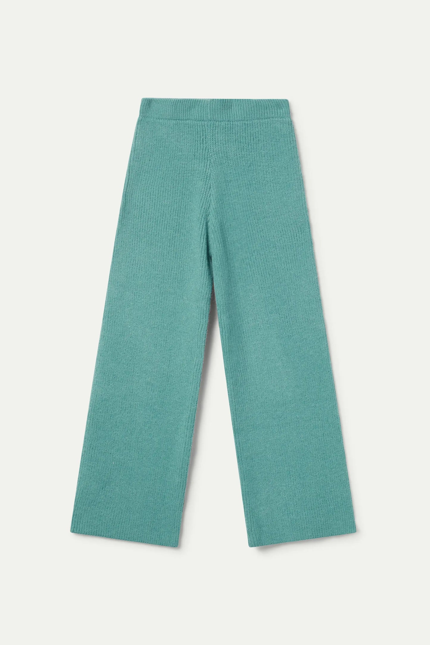 Wide green knit pants