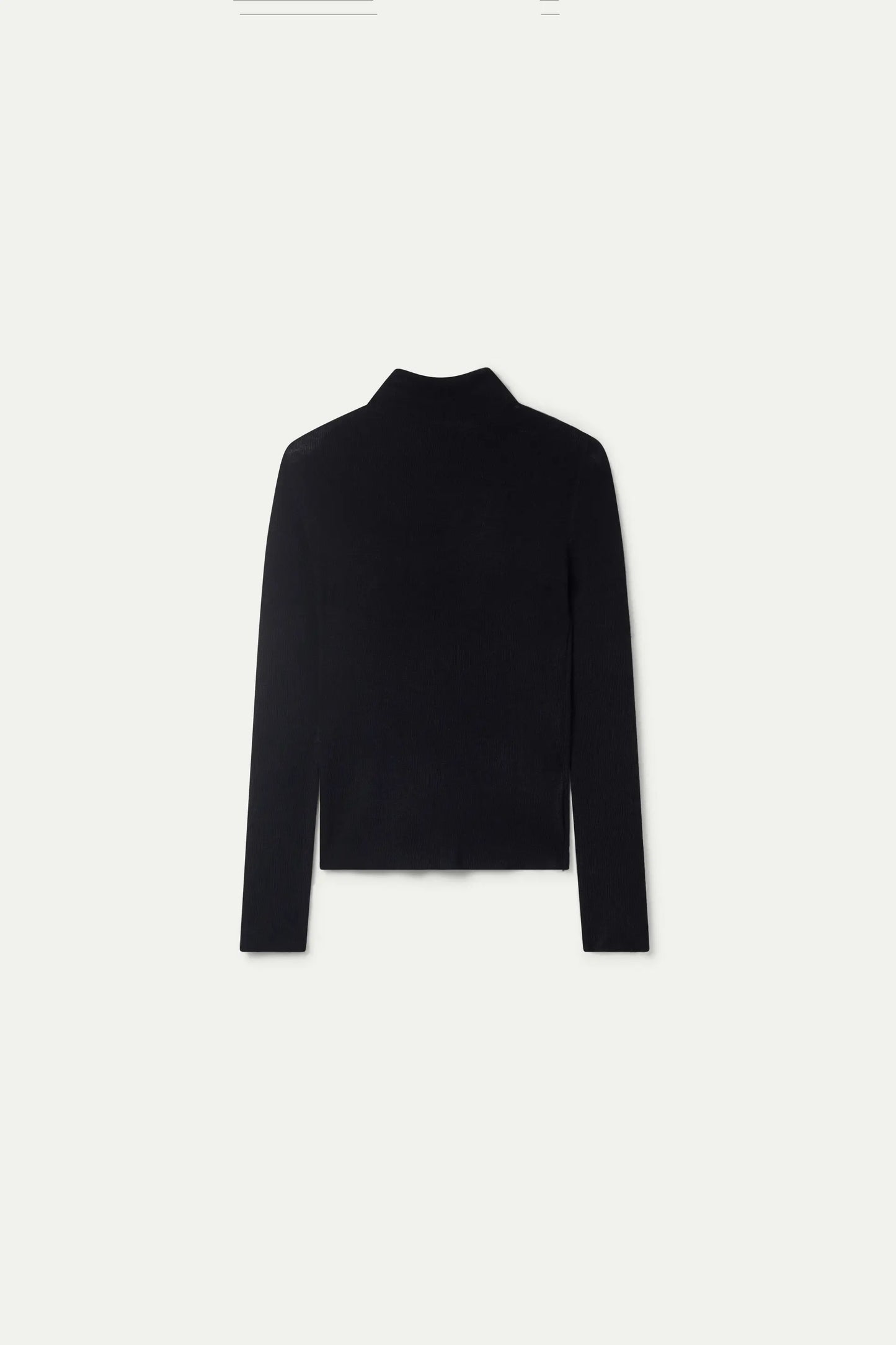 Black turtleneck top