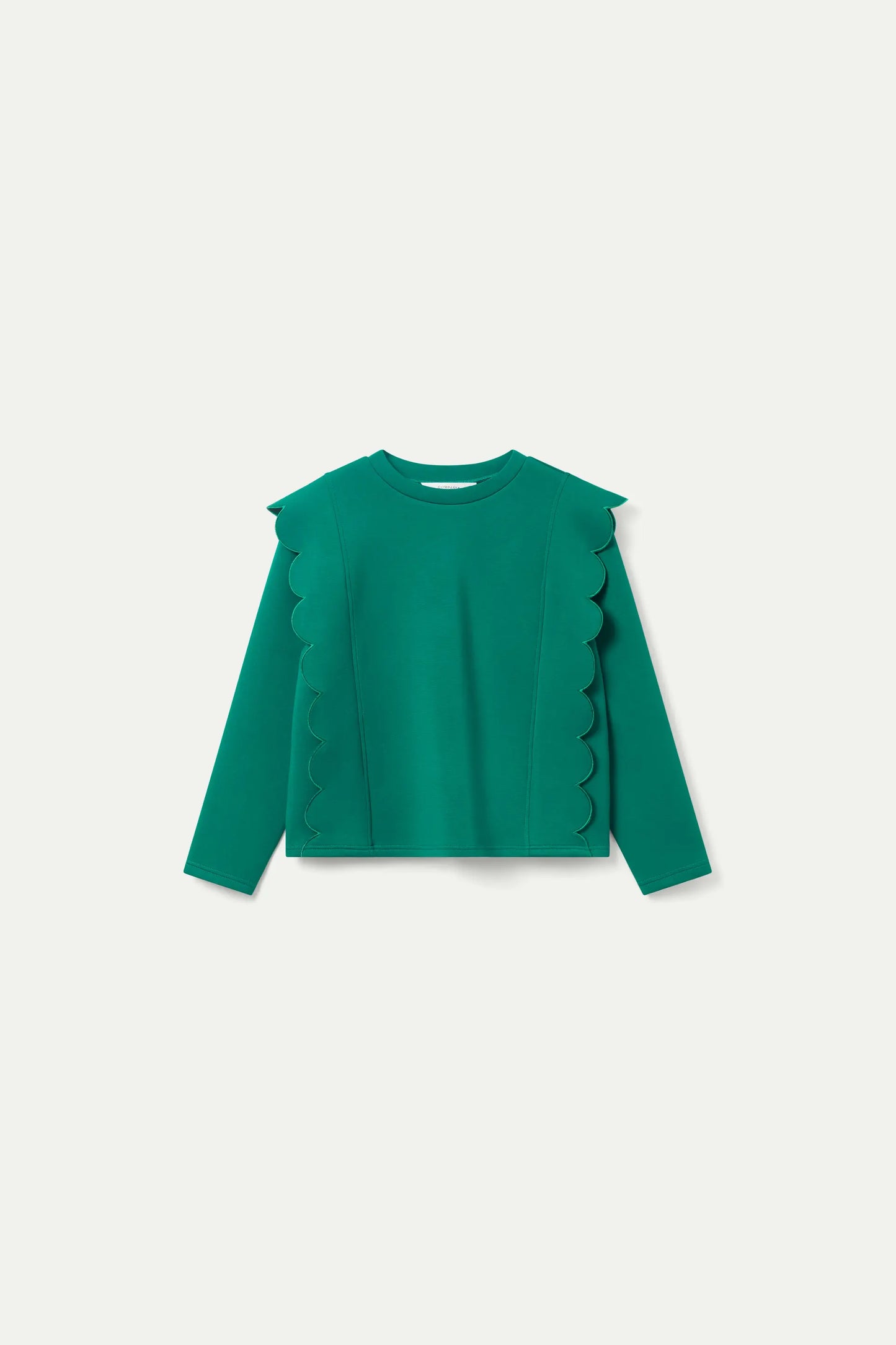 Green wave detail sweatshirt