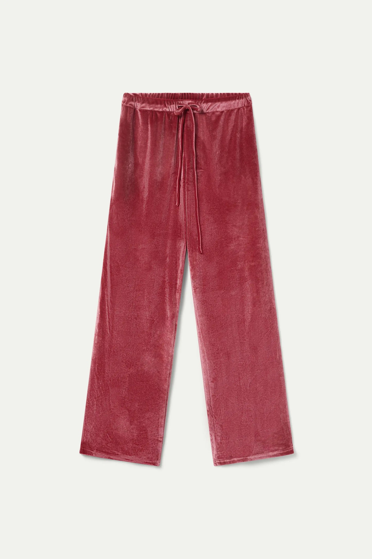 Pink velvet pants