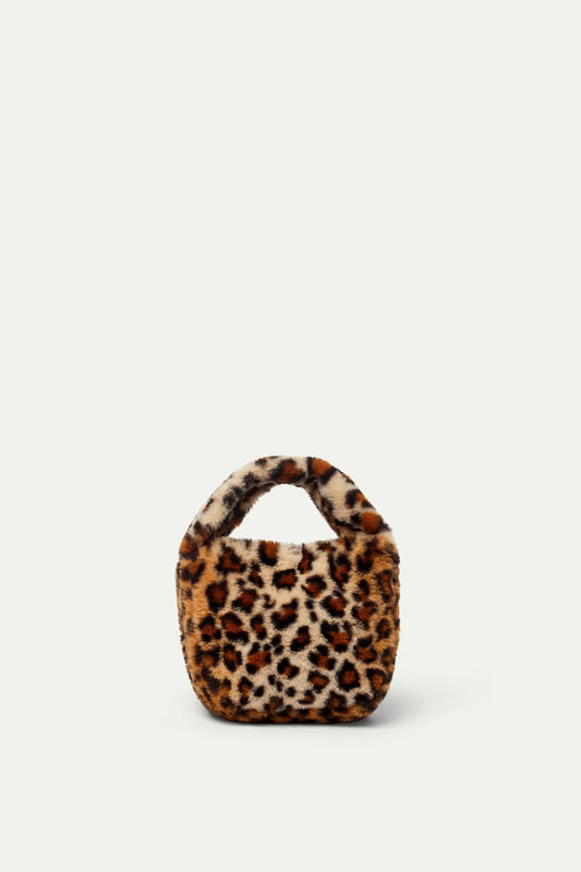 Bolso de mano estampado de leopardo