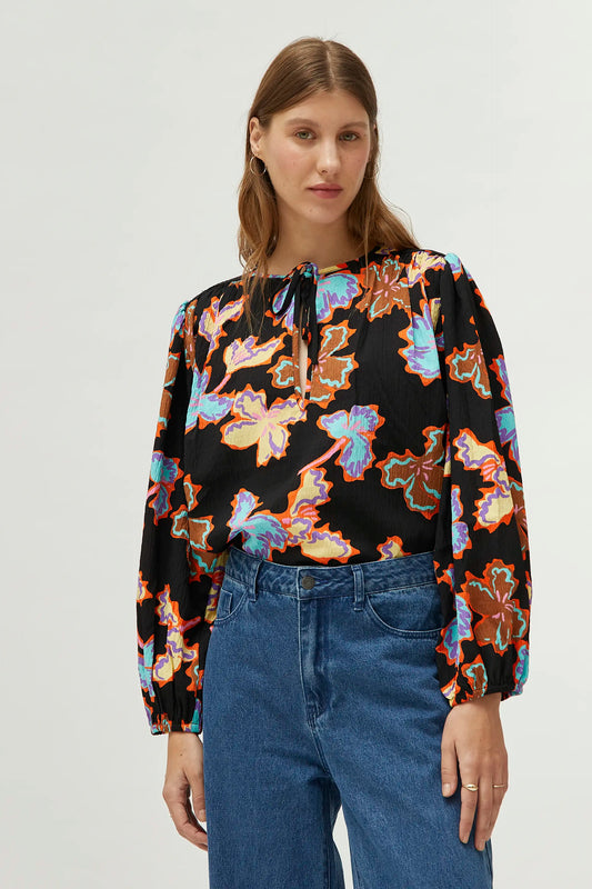 Alhelí floral print top