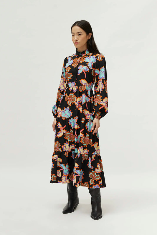 Long floral print dress Alhelí