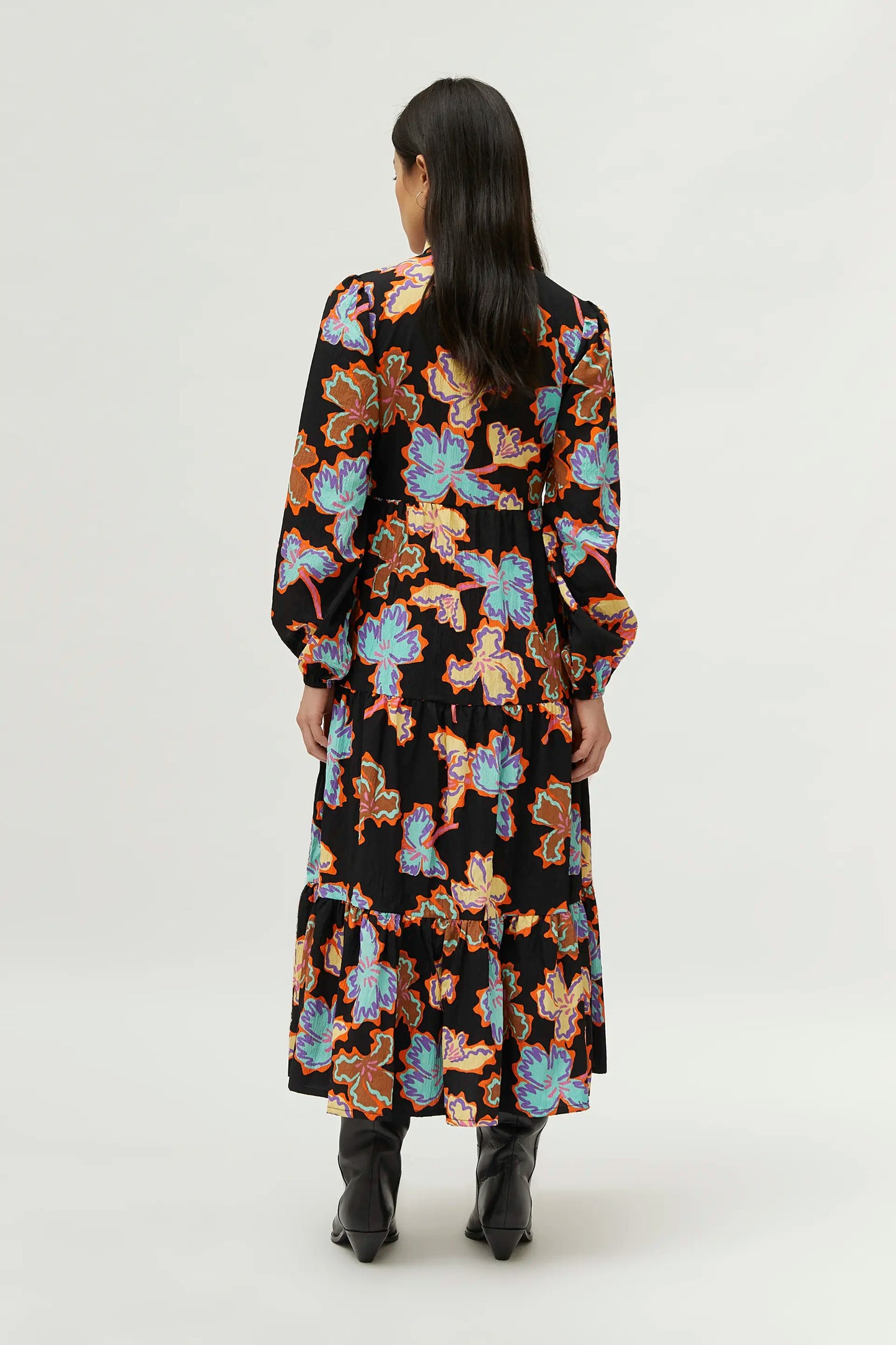 Long floral print dress Alhelí