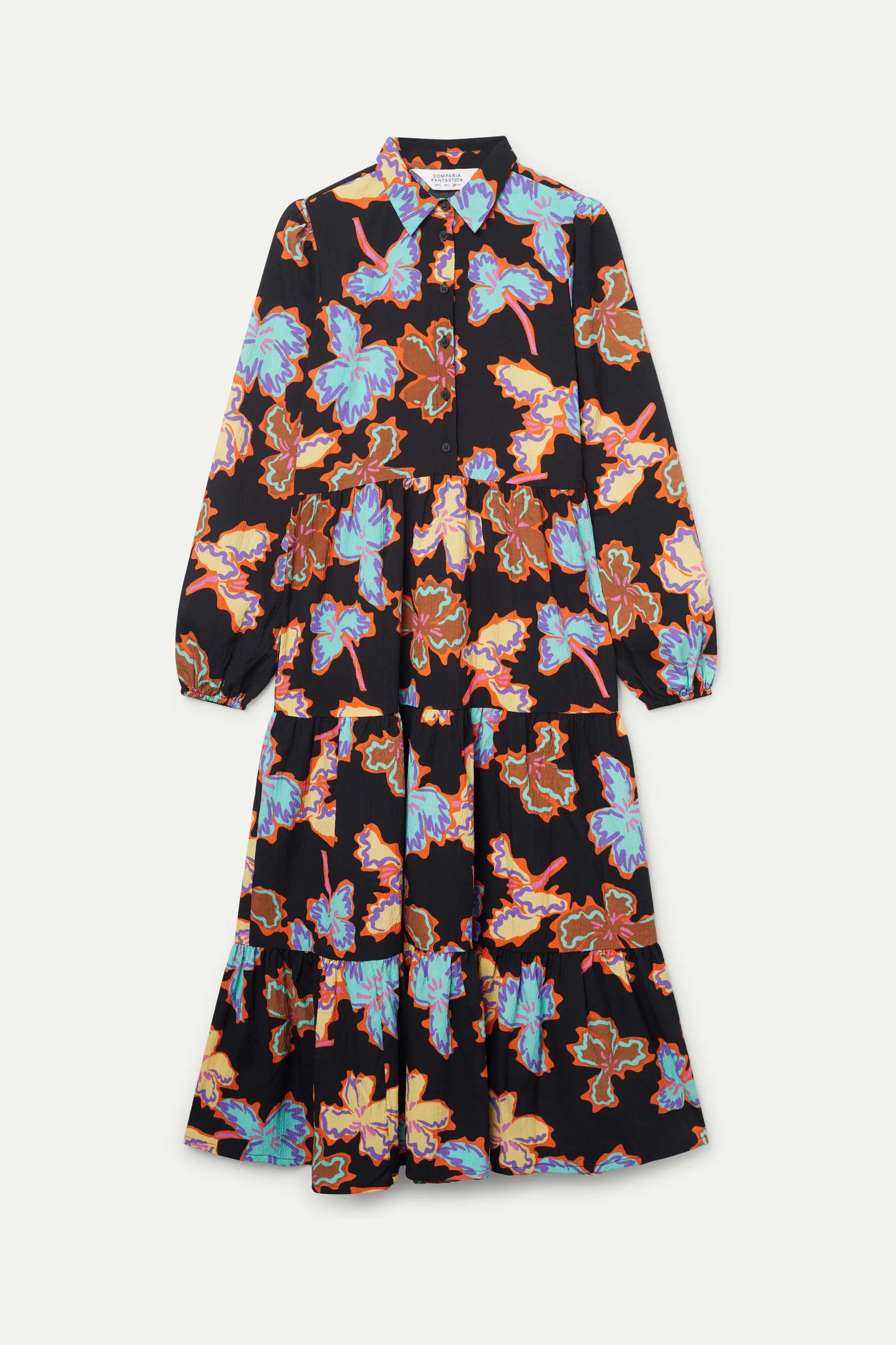 Long floral print dress Alhelí