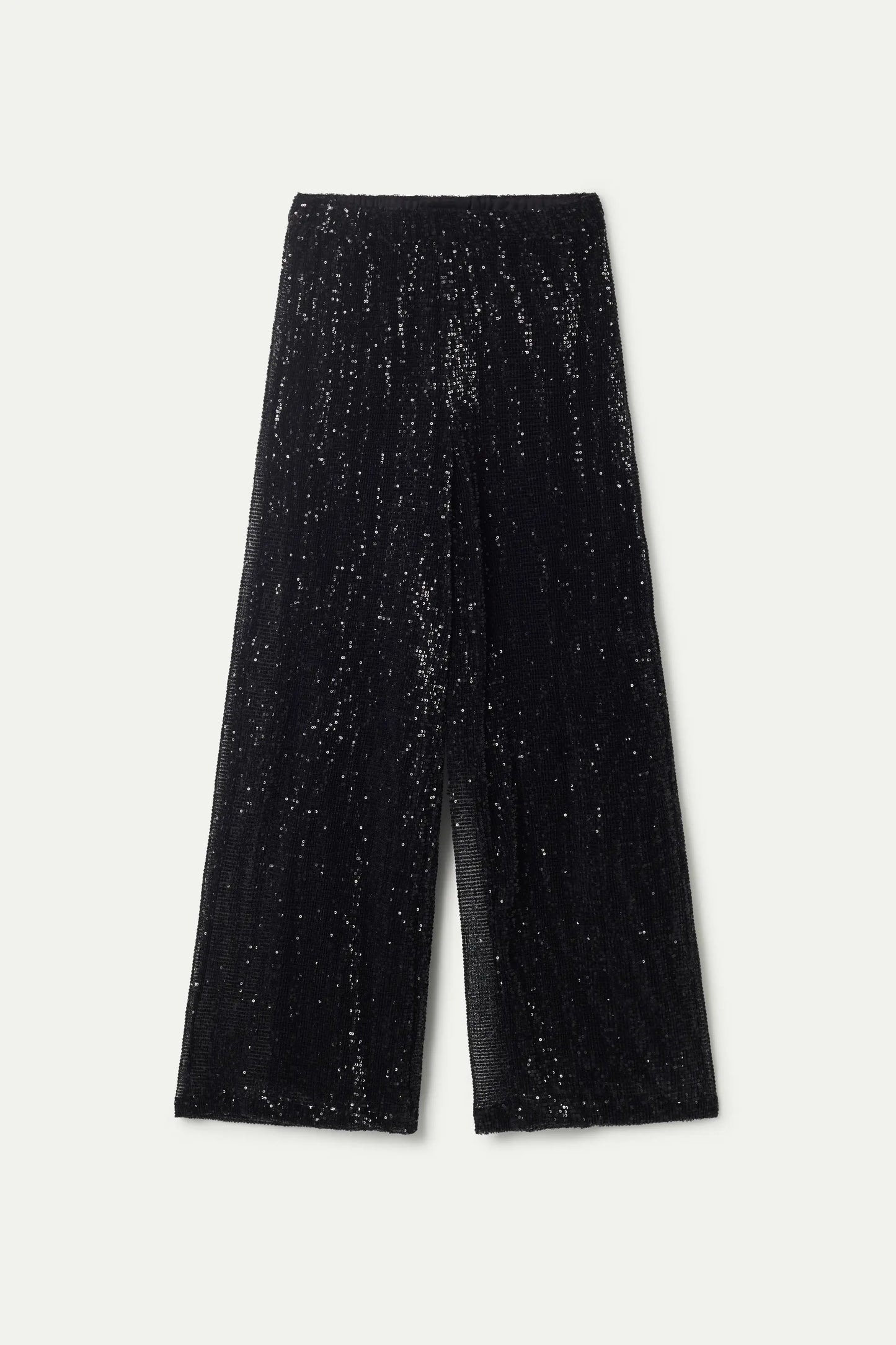 Black sequin pants