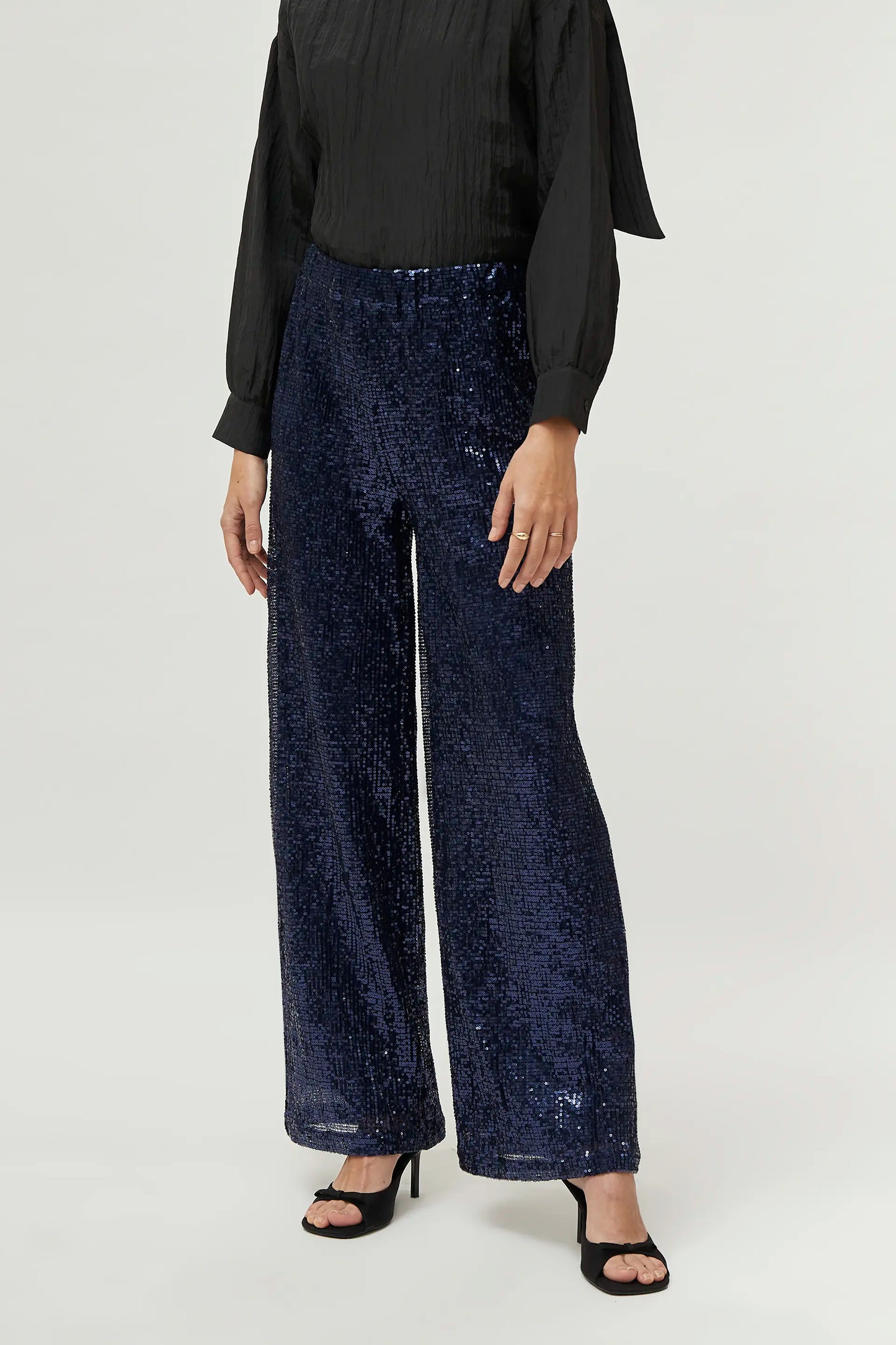 Blue sequin pants