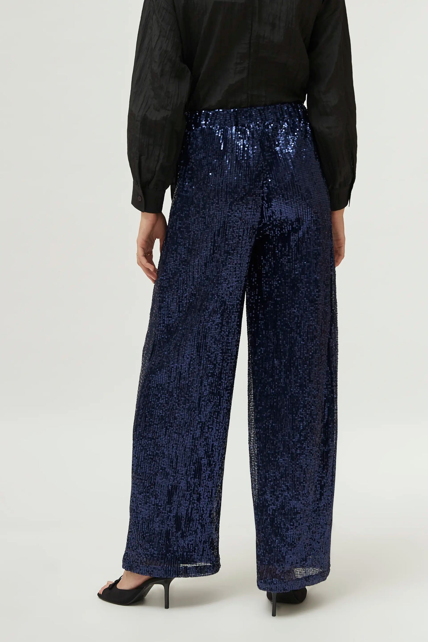 Blue sequin pants