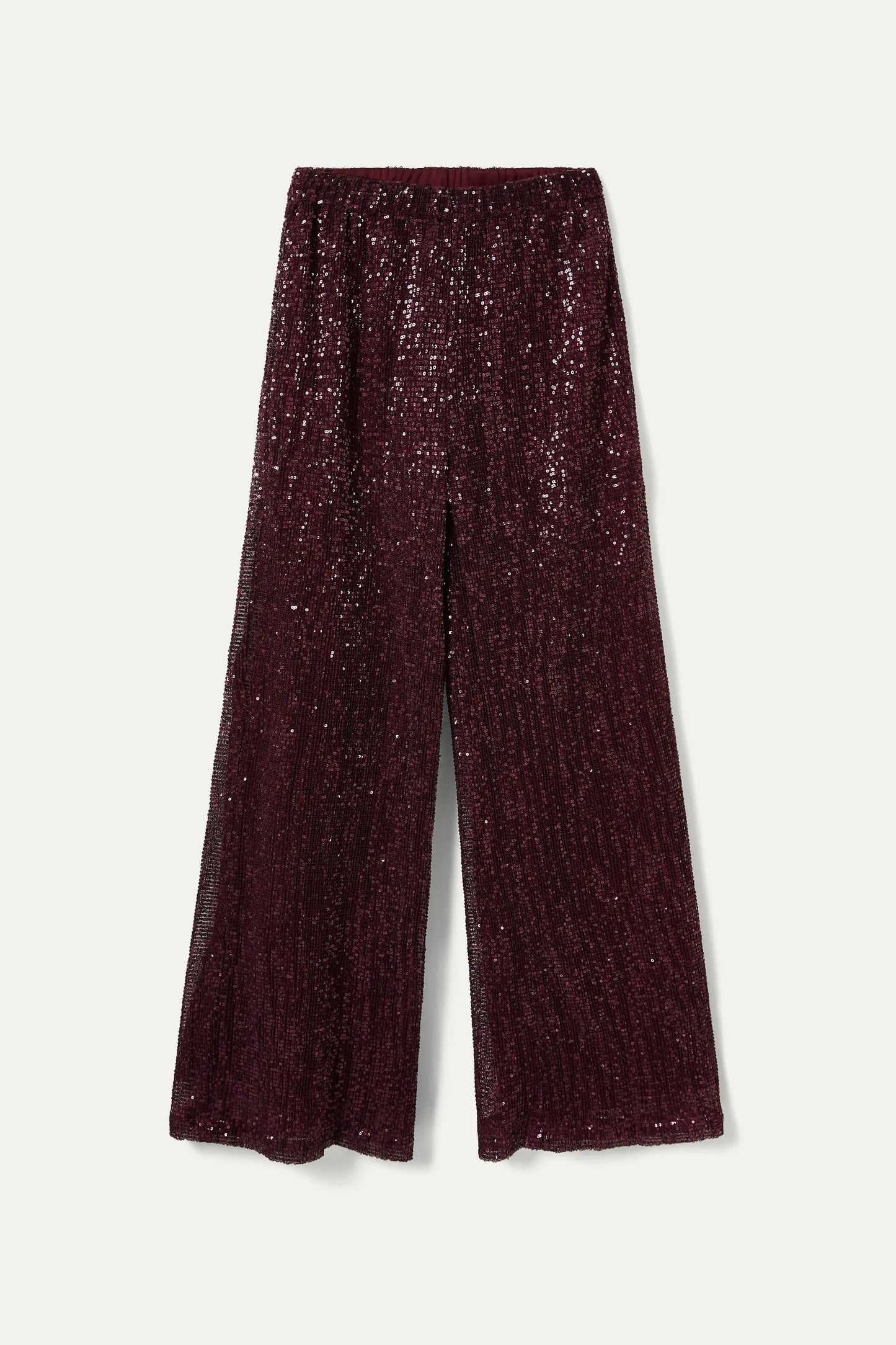 Burgundy sequin pants