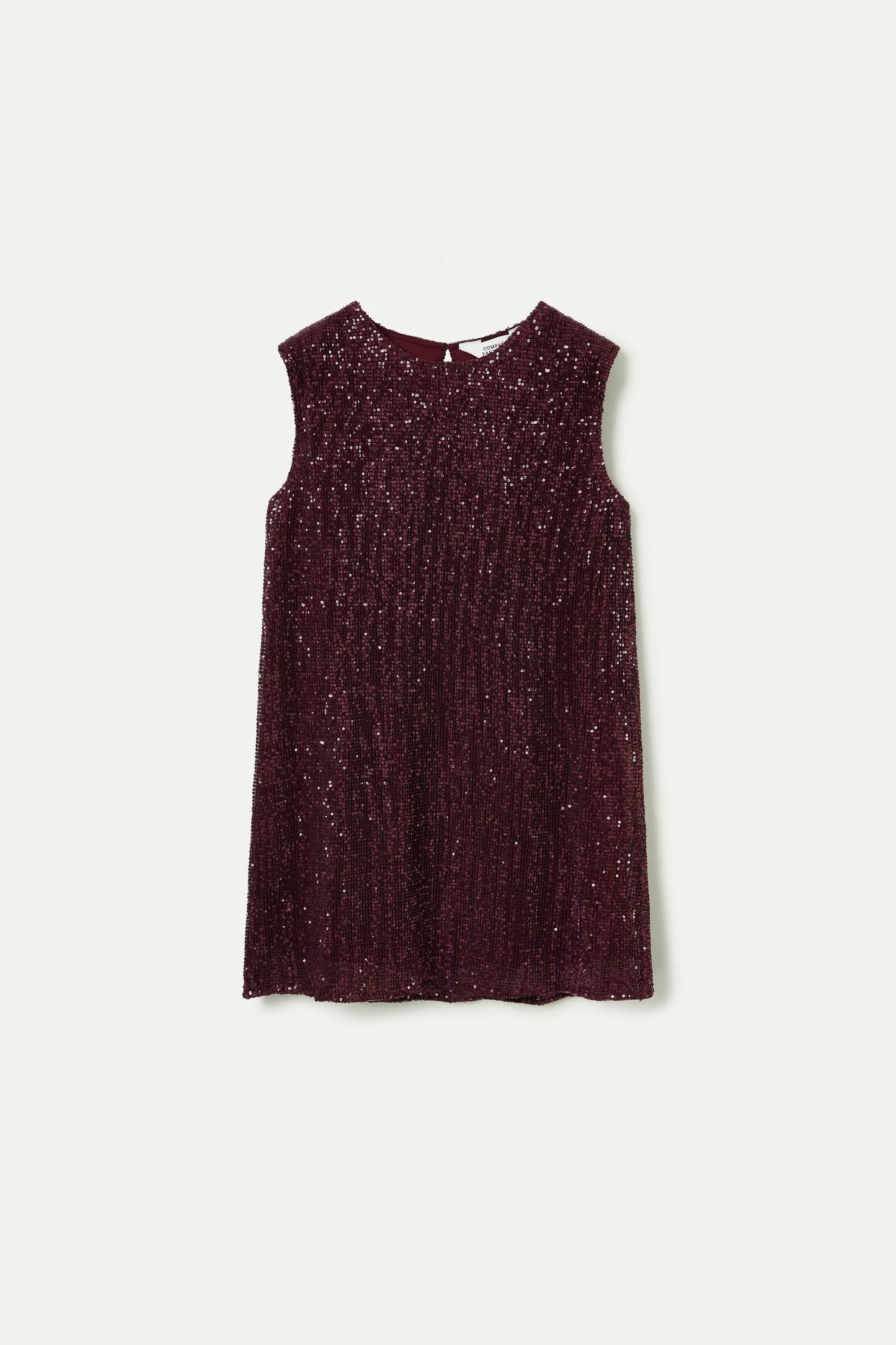 Short burgundy sequin dress