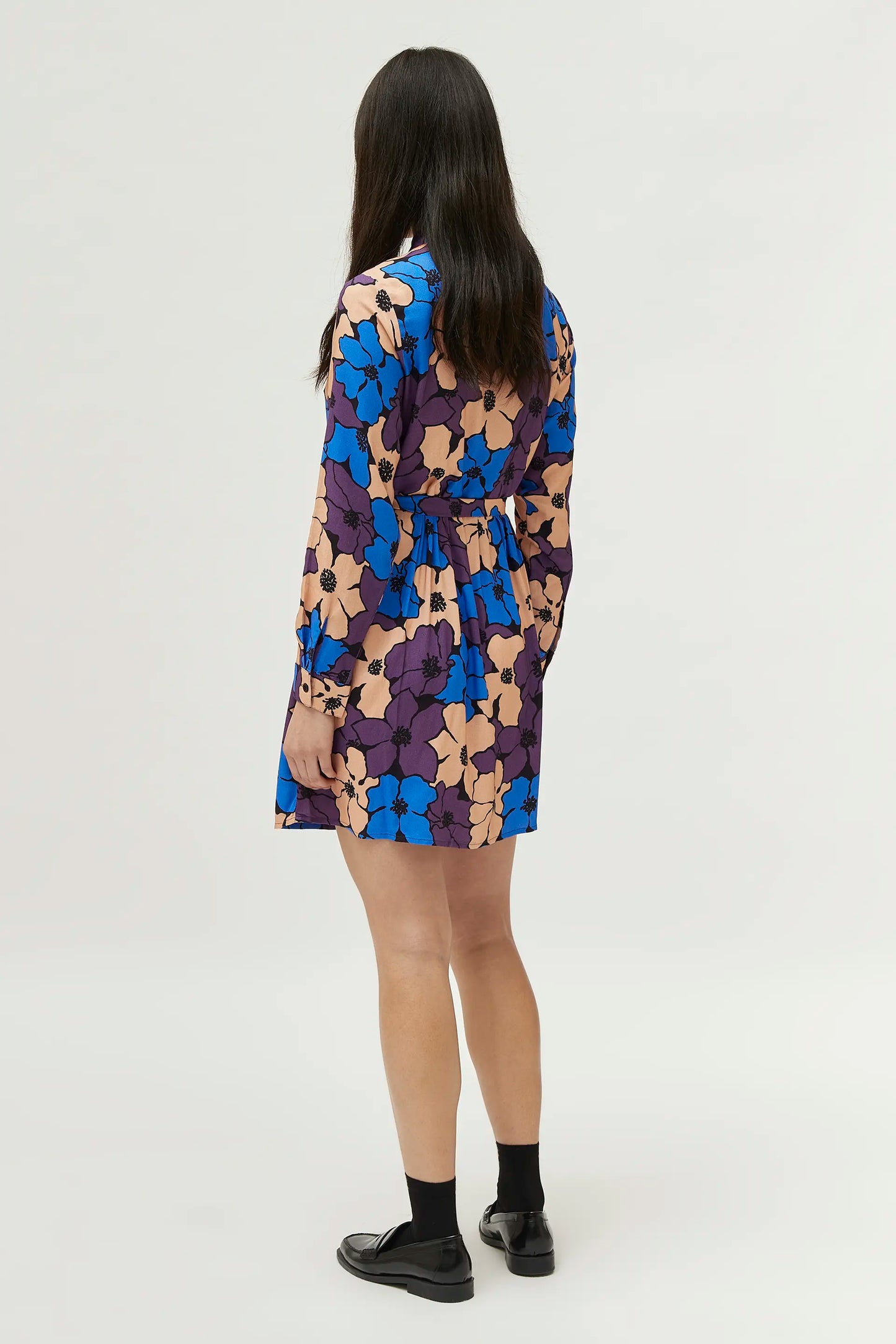 Camille floral print short dress