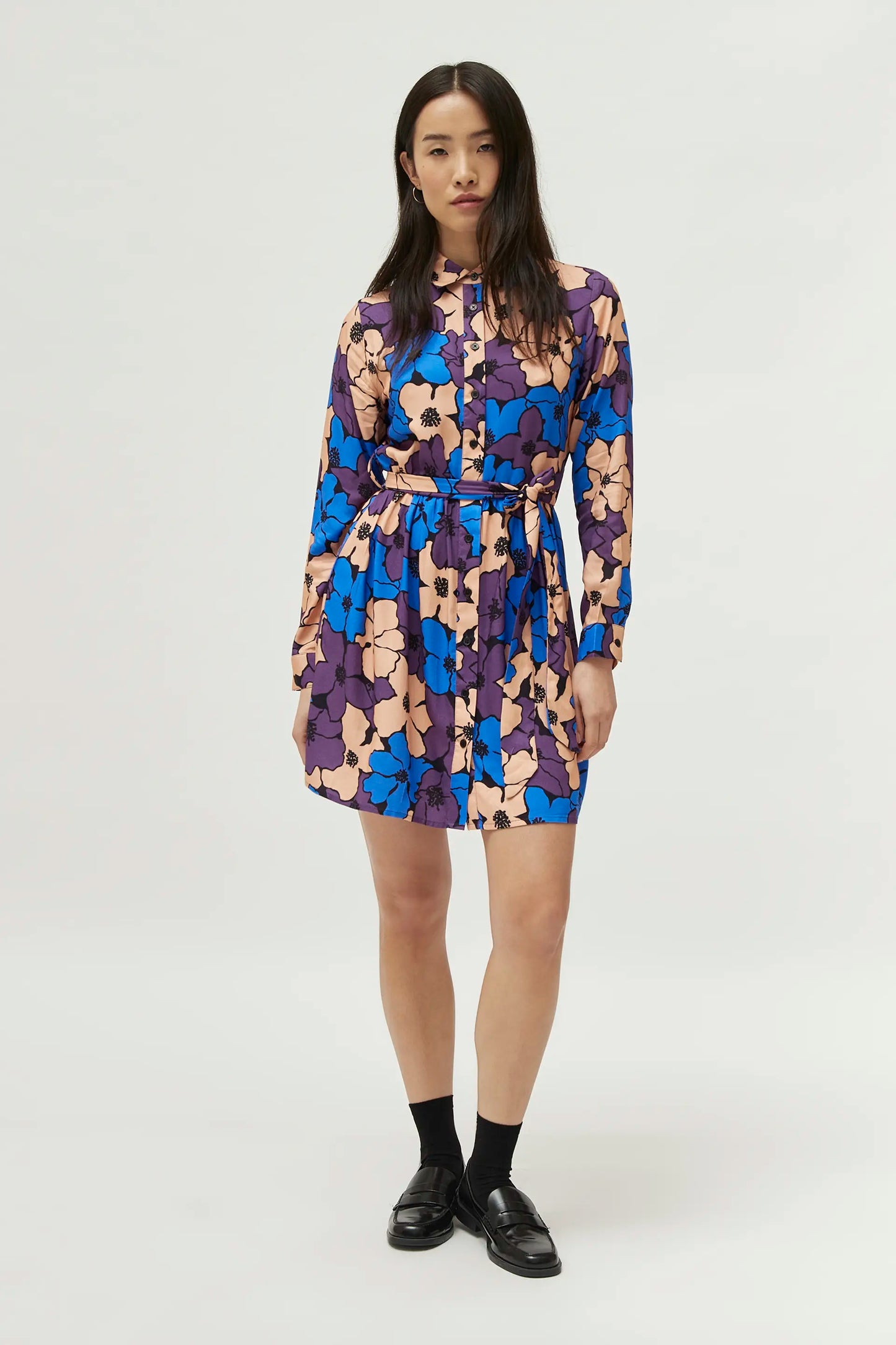 Camille floral print short dress