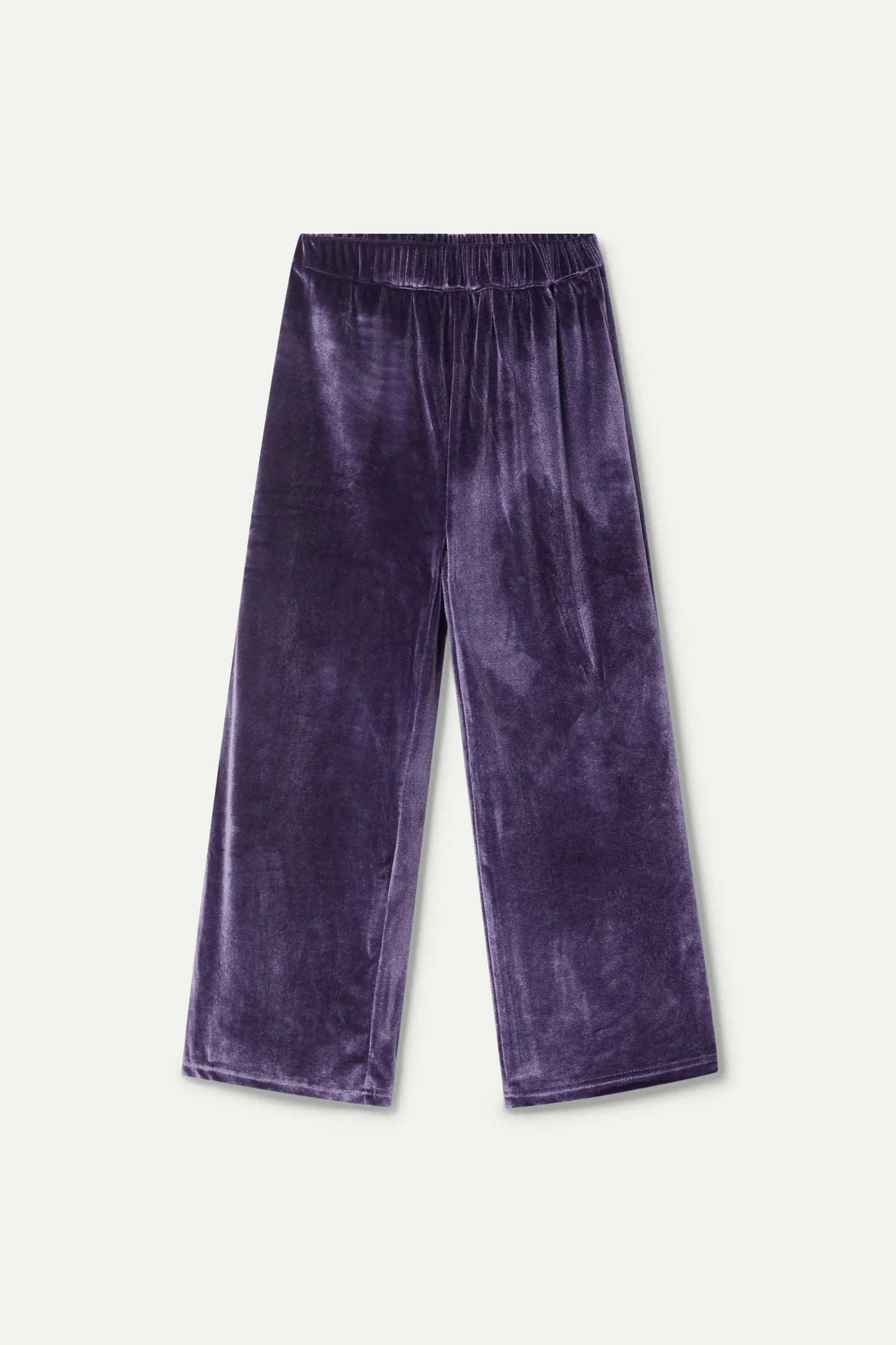 Girl's purple velvet pants