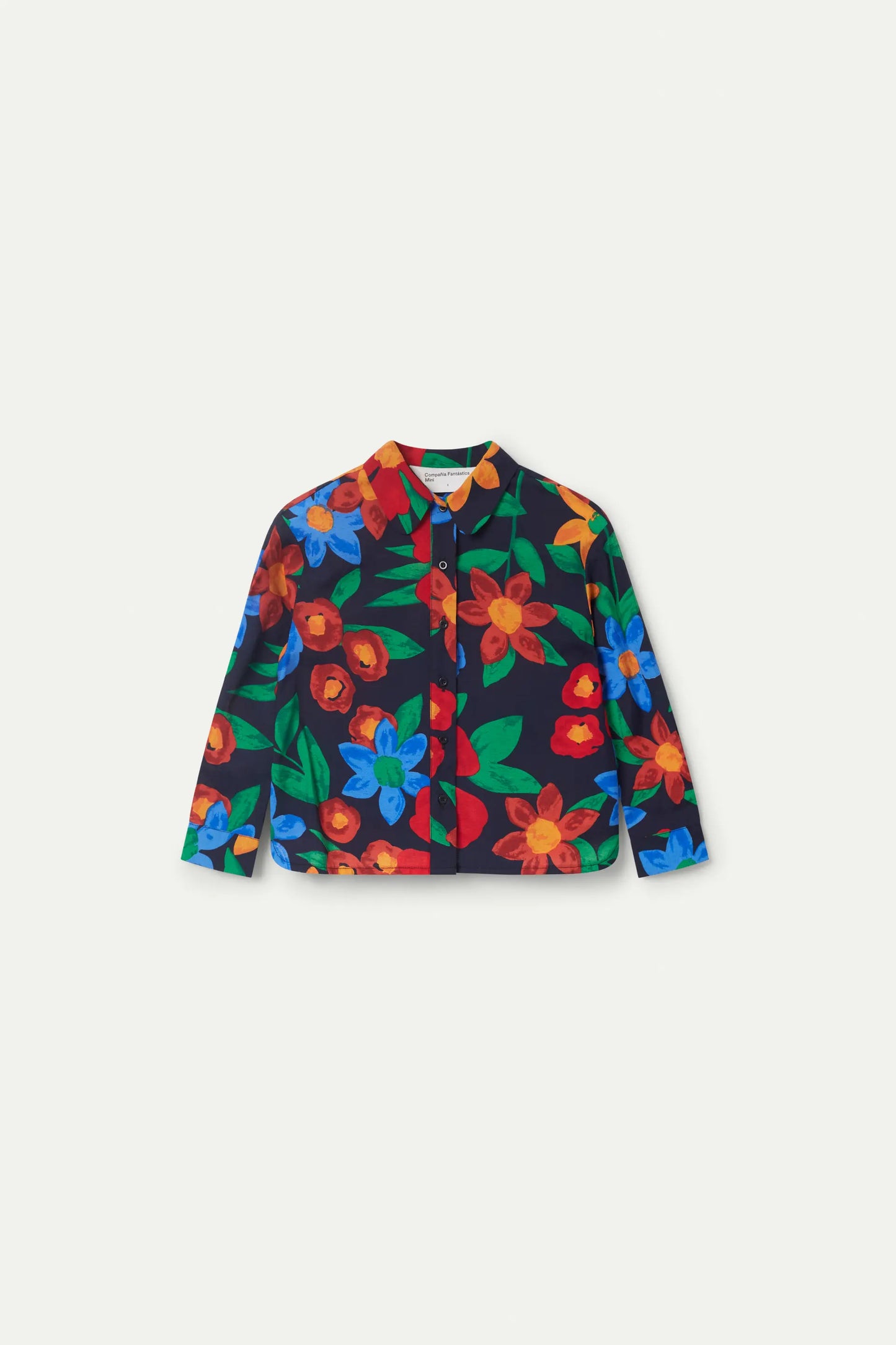 Multicolor floral print girl's shirt