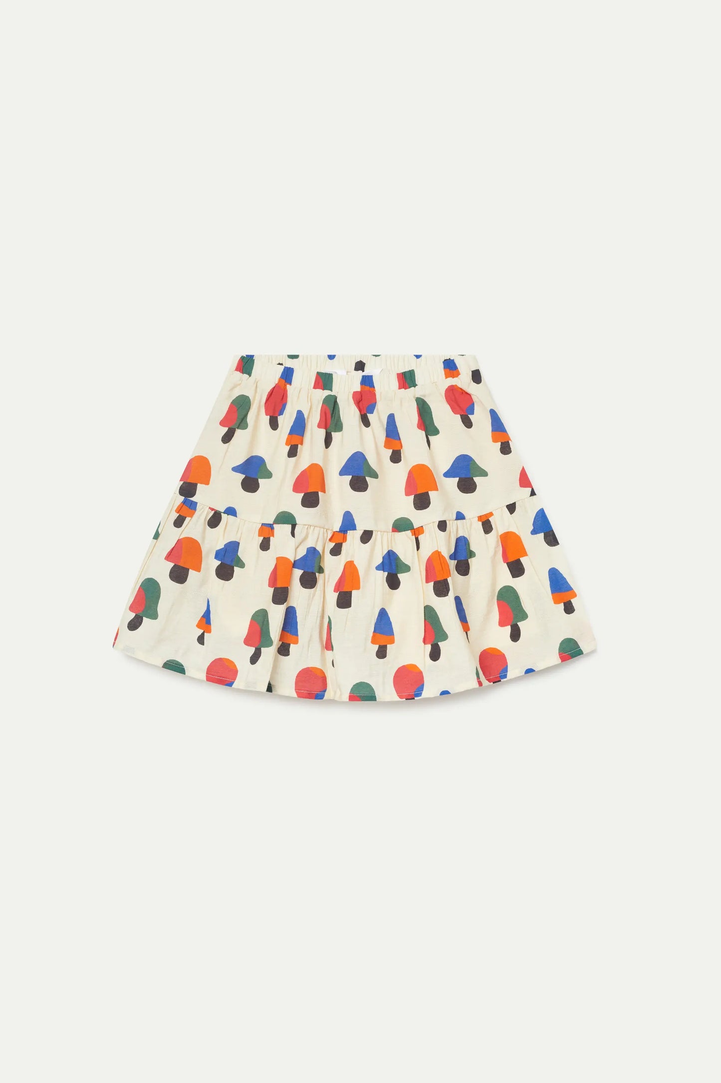 Falda corta de niña estampado de setas multicolor