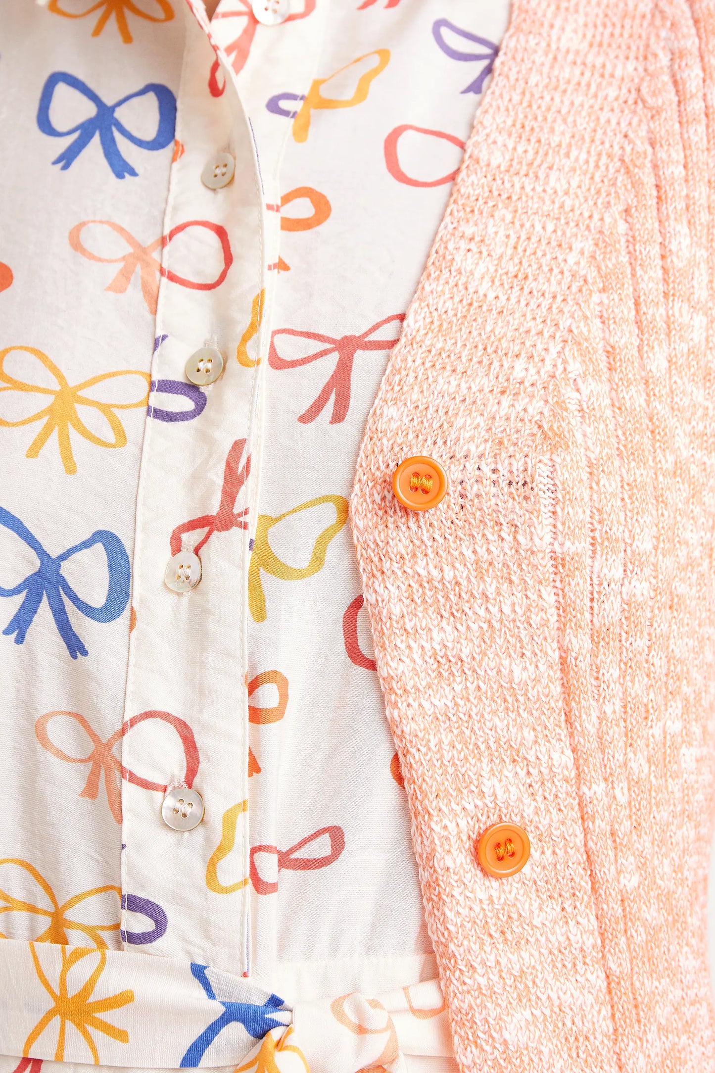 Cardigan lavorato a maglia rosa