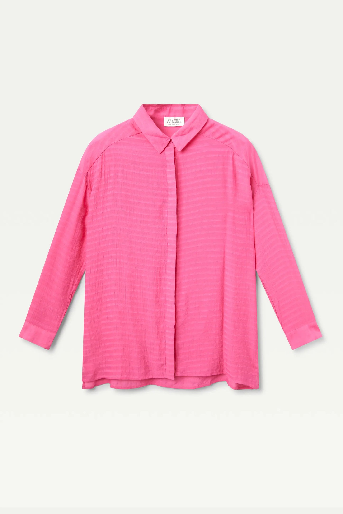 Camisa oversize fluida rosa