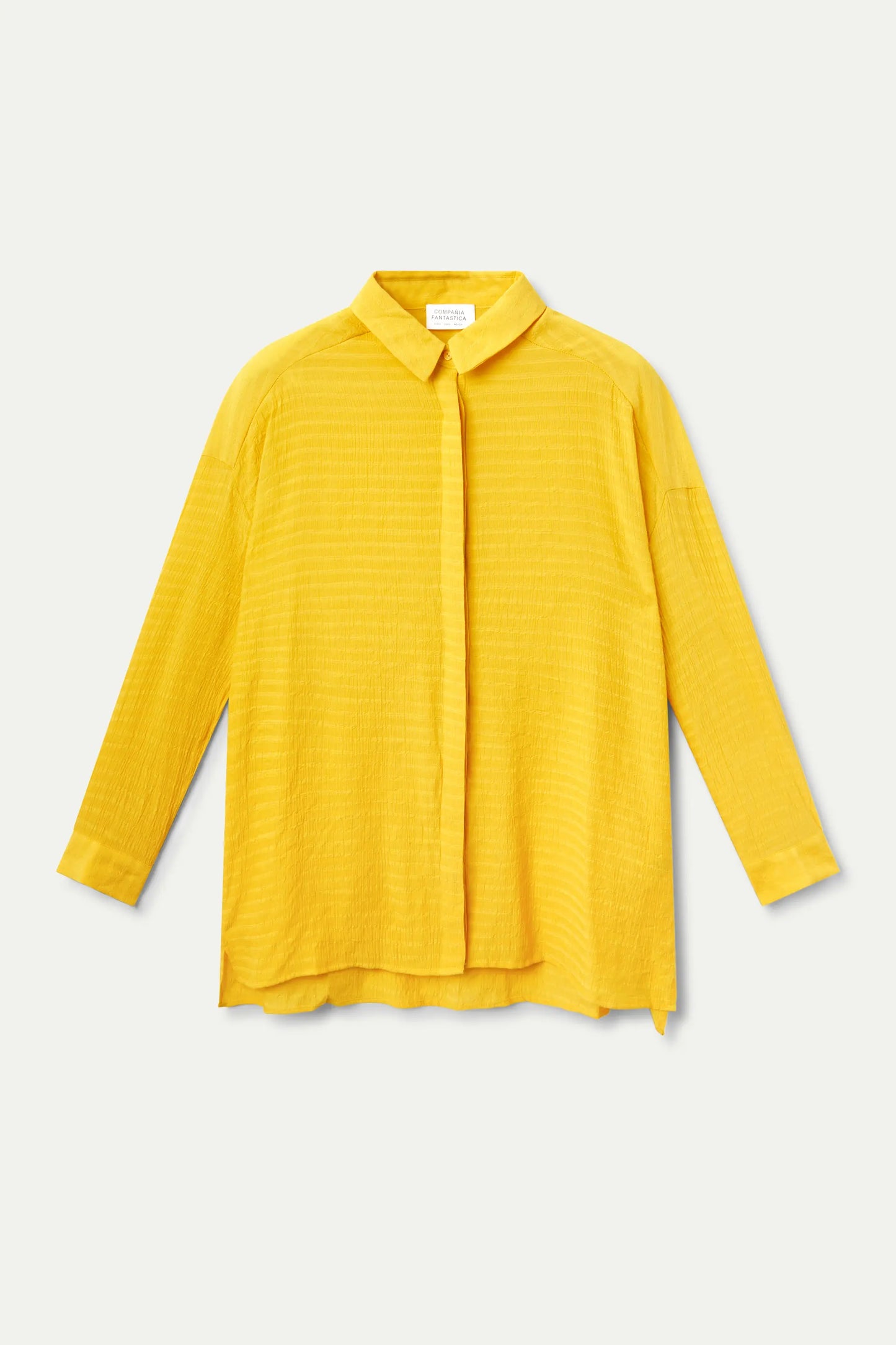 Yellow fluid oversize shirt