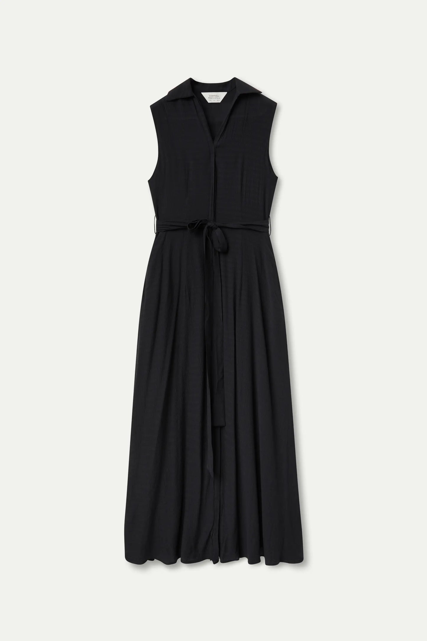 Long flowing black dress