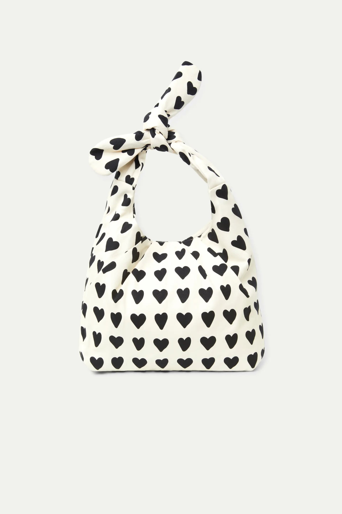 Heart print shoulder bag