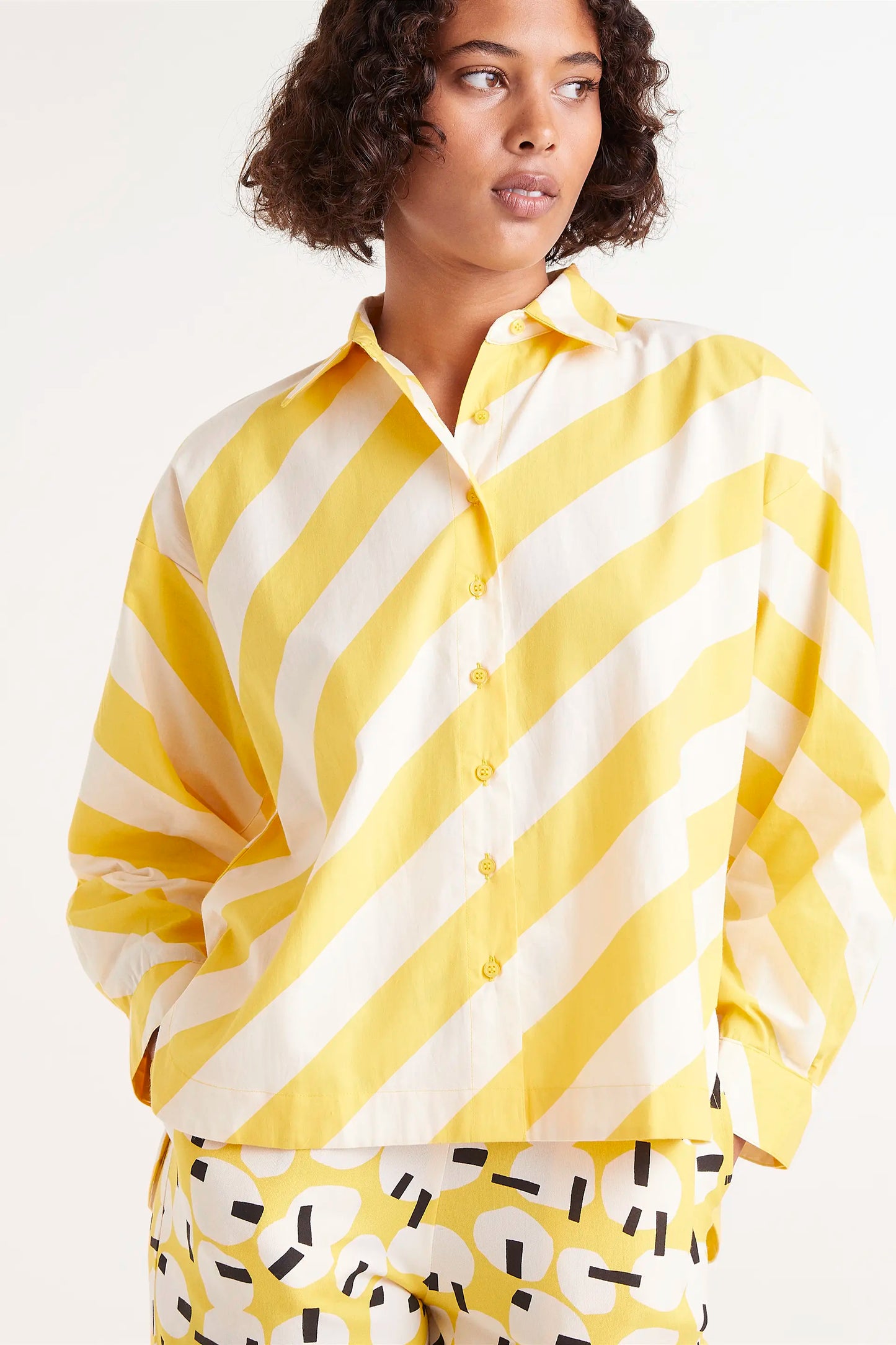 Yellow striped shirt