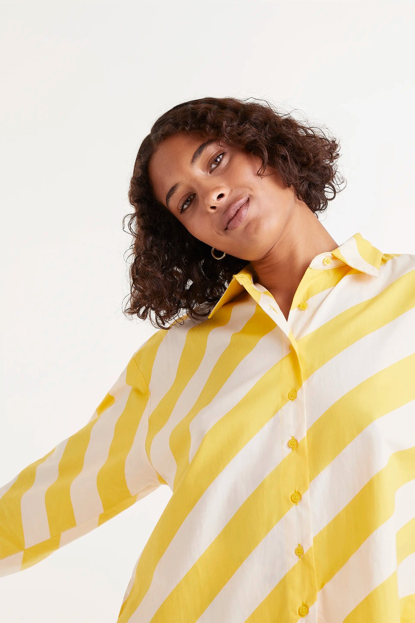 Yellow striped shirt