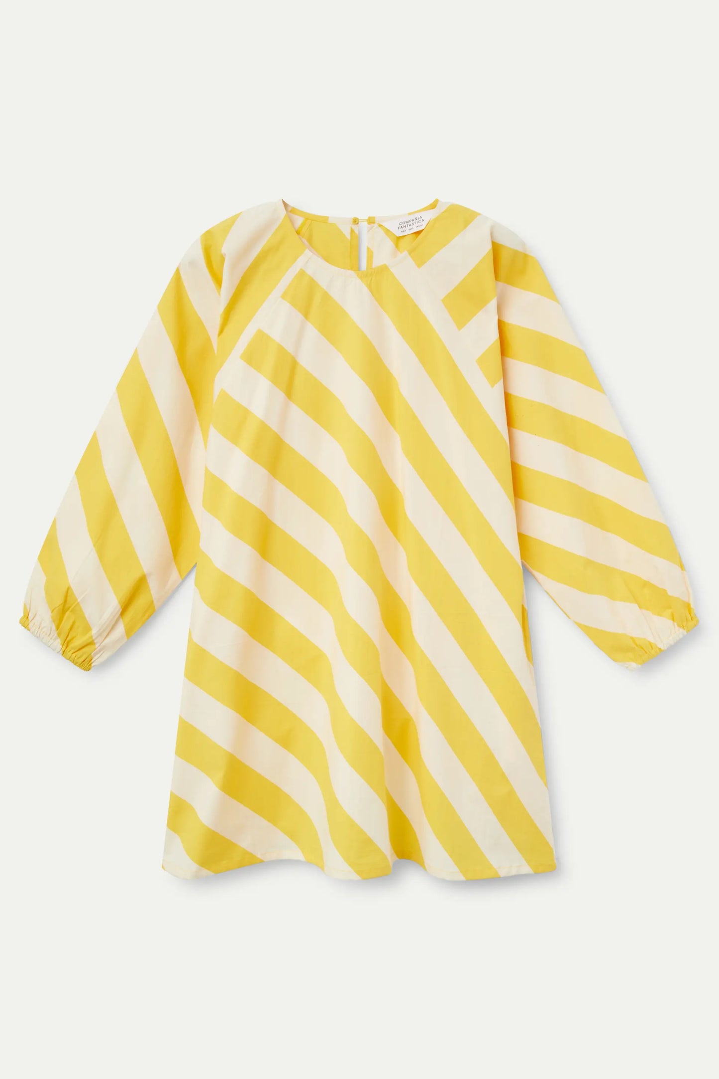 Short yellow striped dress