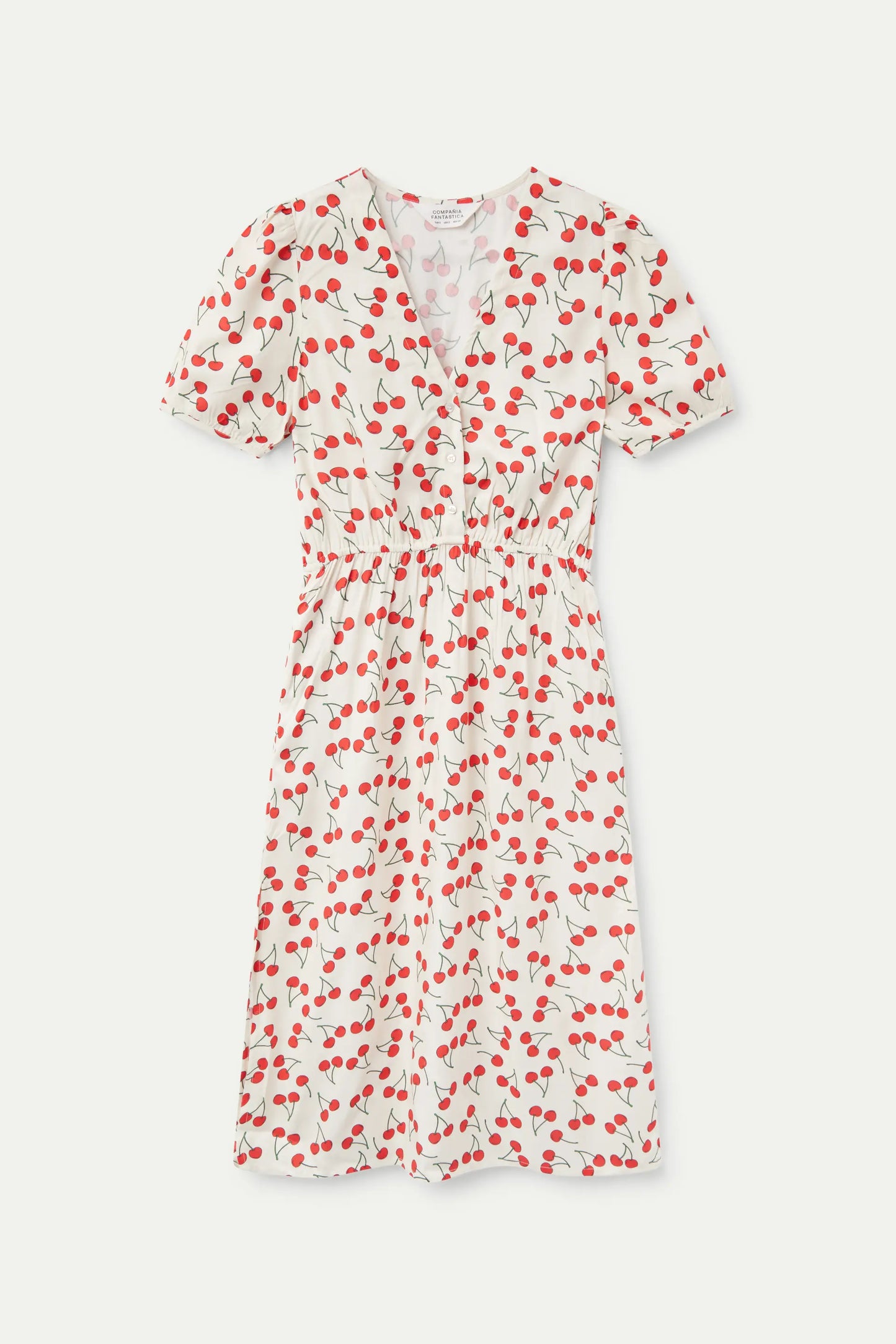 Cherry print midi dress