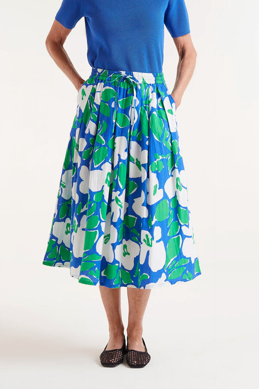 Bosco floral print midi skirt