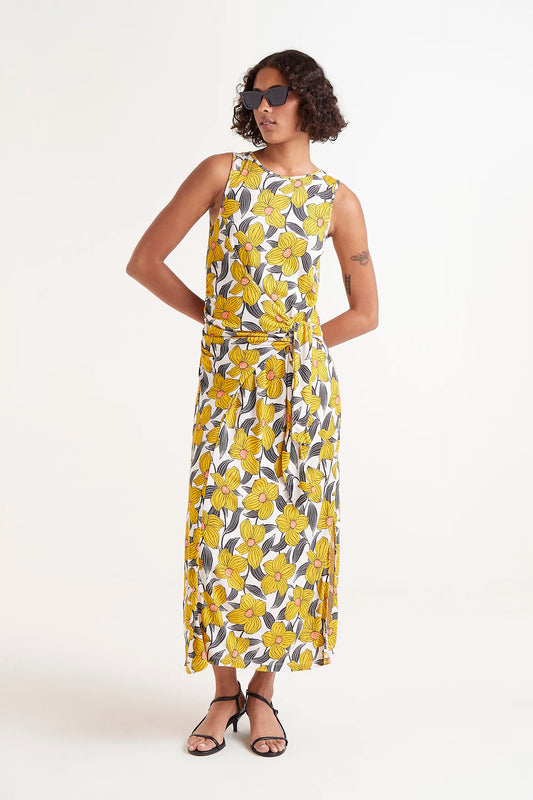 Narciso floral print long dress