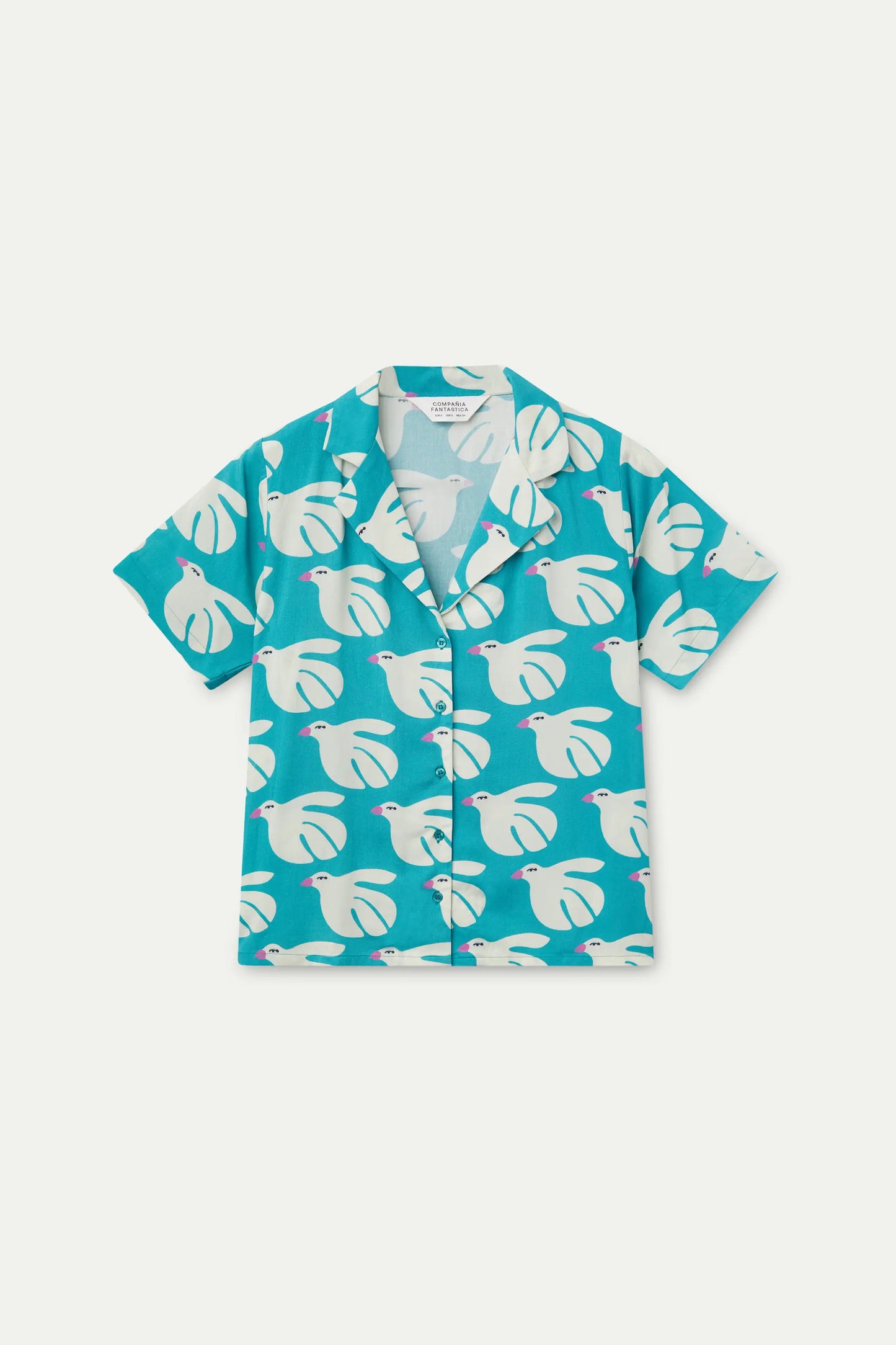 LENZING™ ECOVERO™ Rayon Shirt with Dove Print