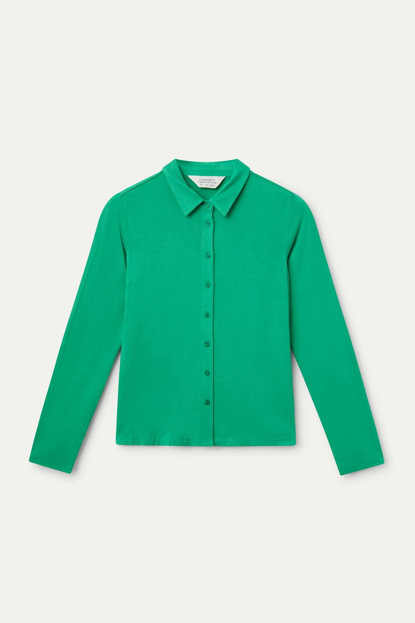 Camisa ajustada verde