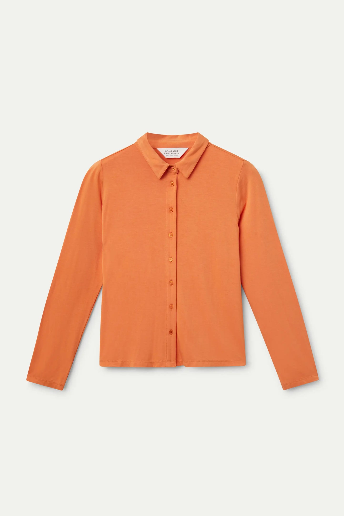 Orange fitted shirt