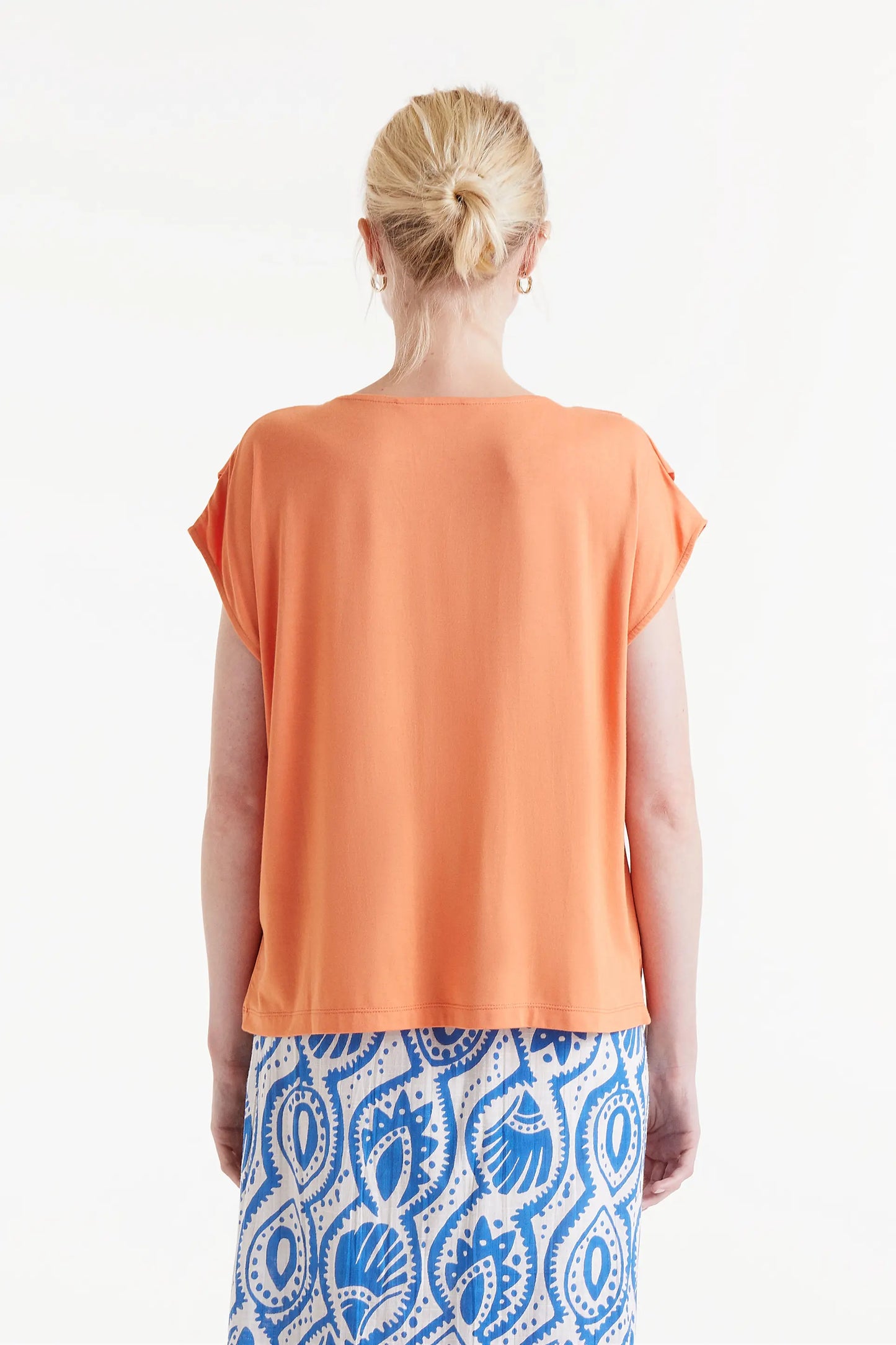 Orange short sleeve top