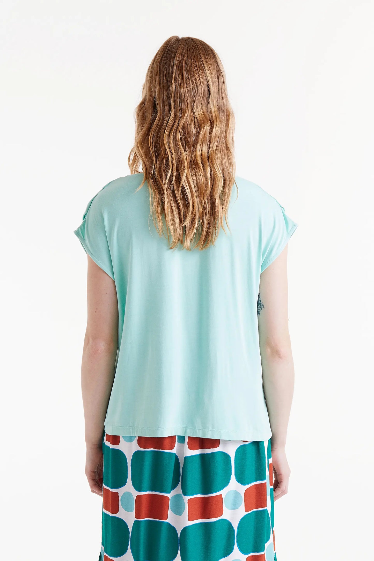 Blue short sleeve top