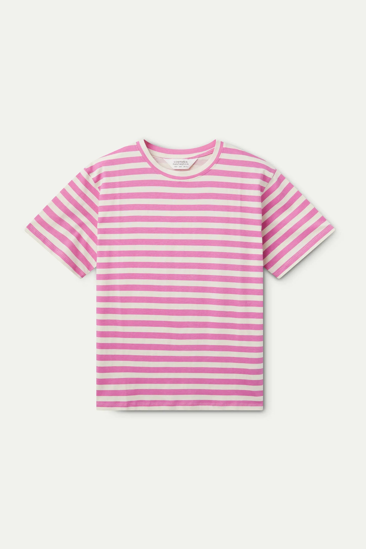 Pink striped t-shirt