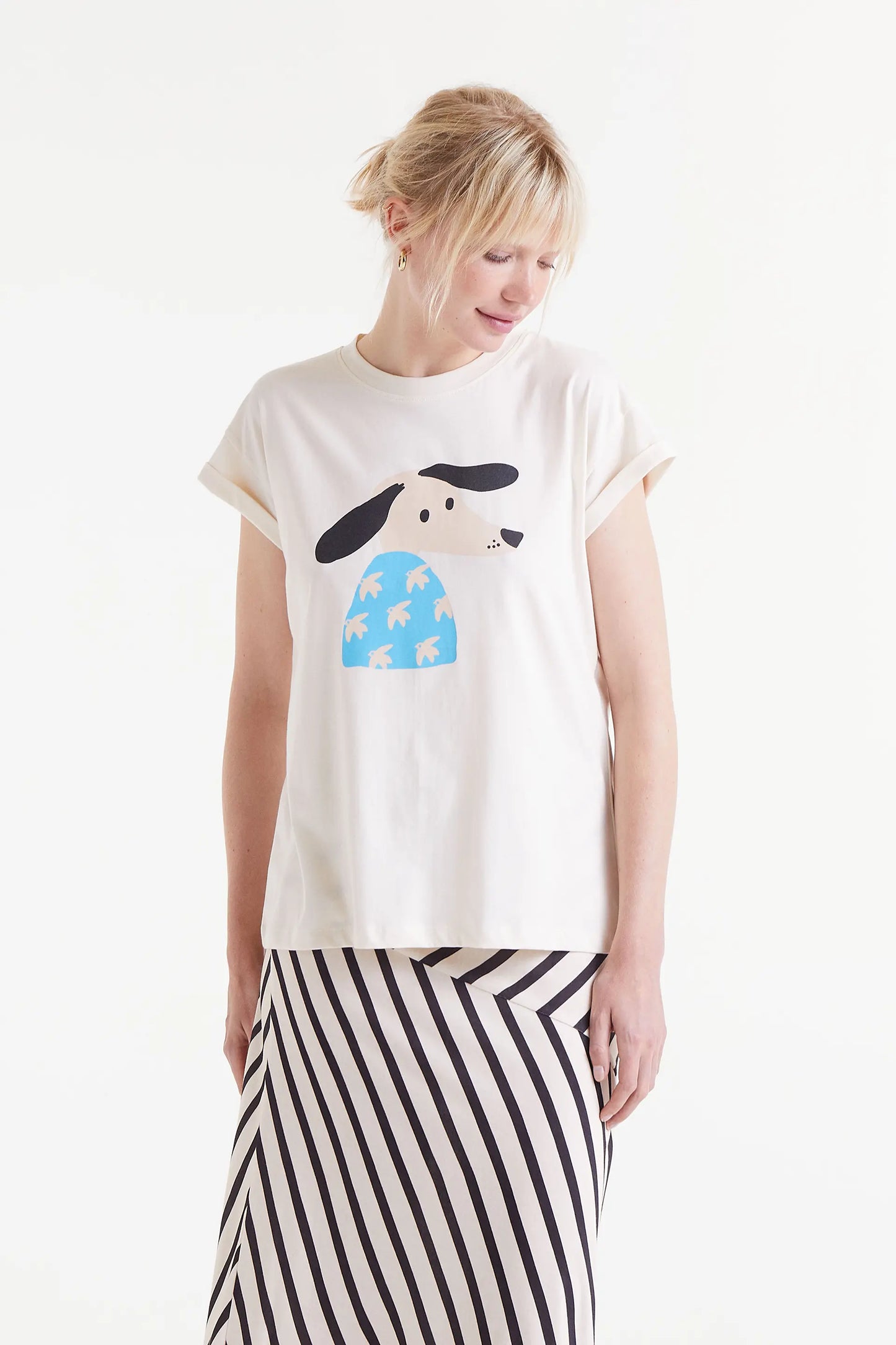 Dove dog print t-shirt