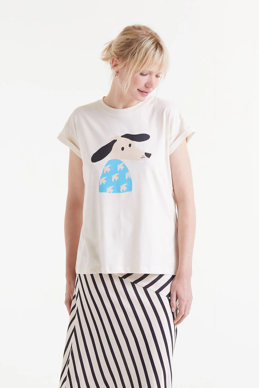 Camiseta print de perro Dove