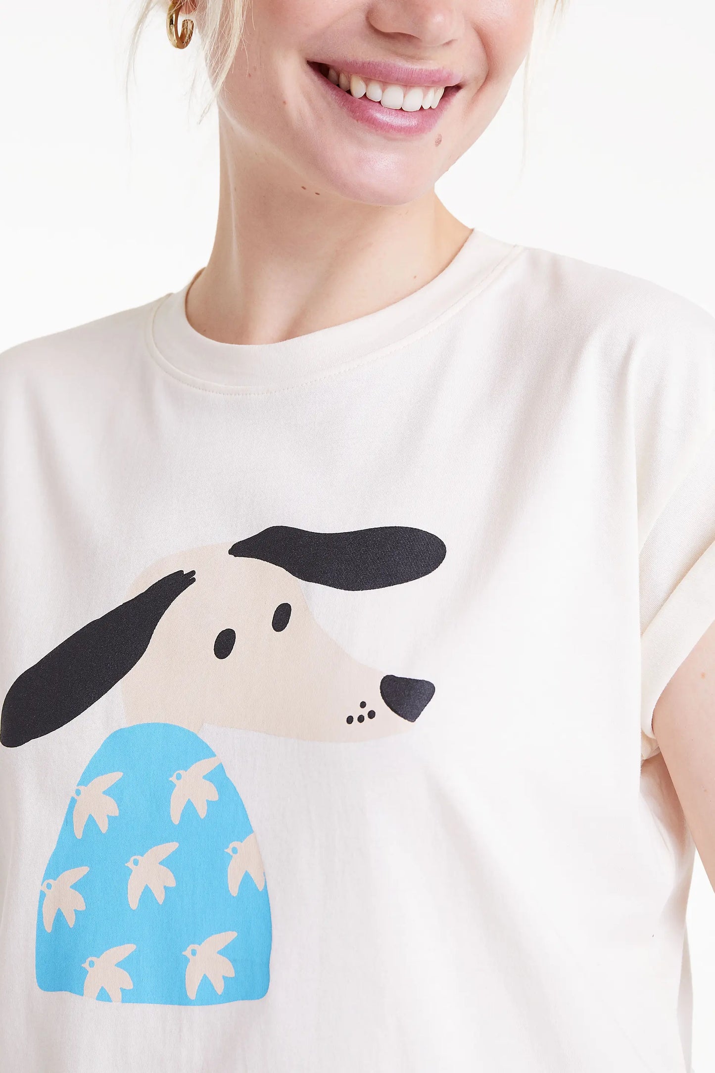 Dove dog print t-shirt