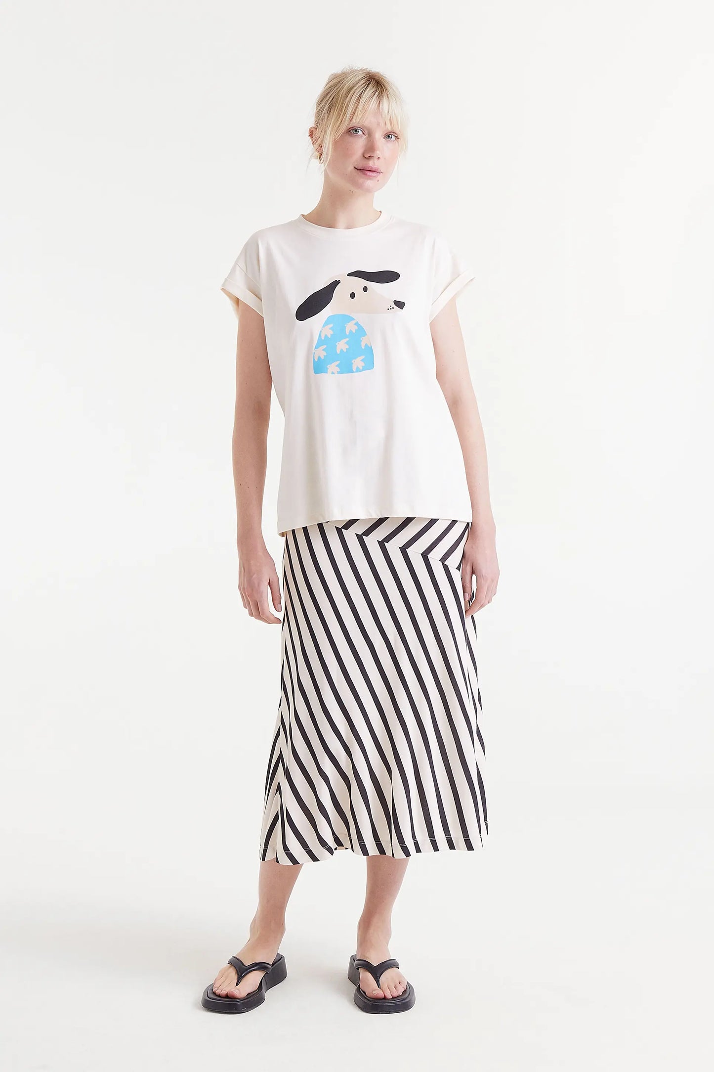 Dove dog print t-shirt