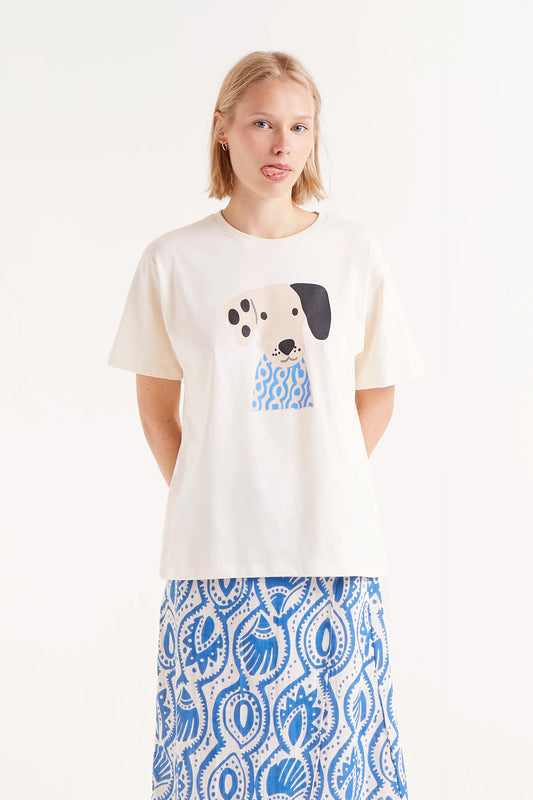 Aquaria dog print t-shirt