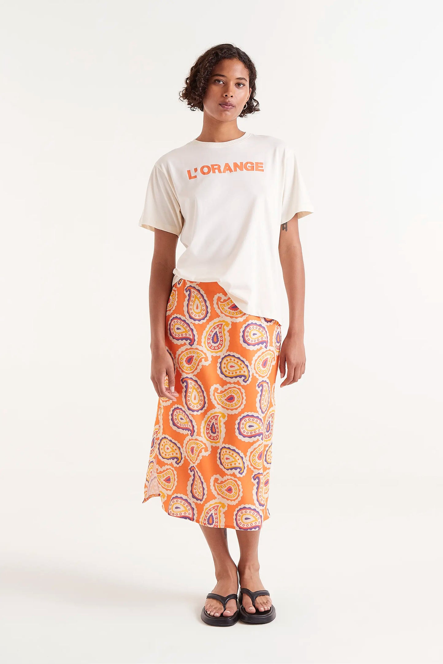 L'orange print t-shirt