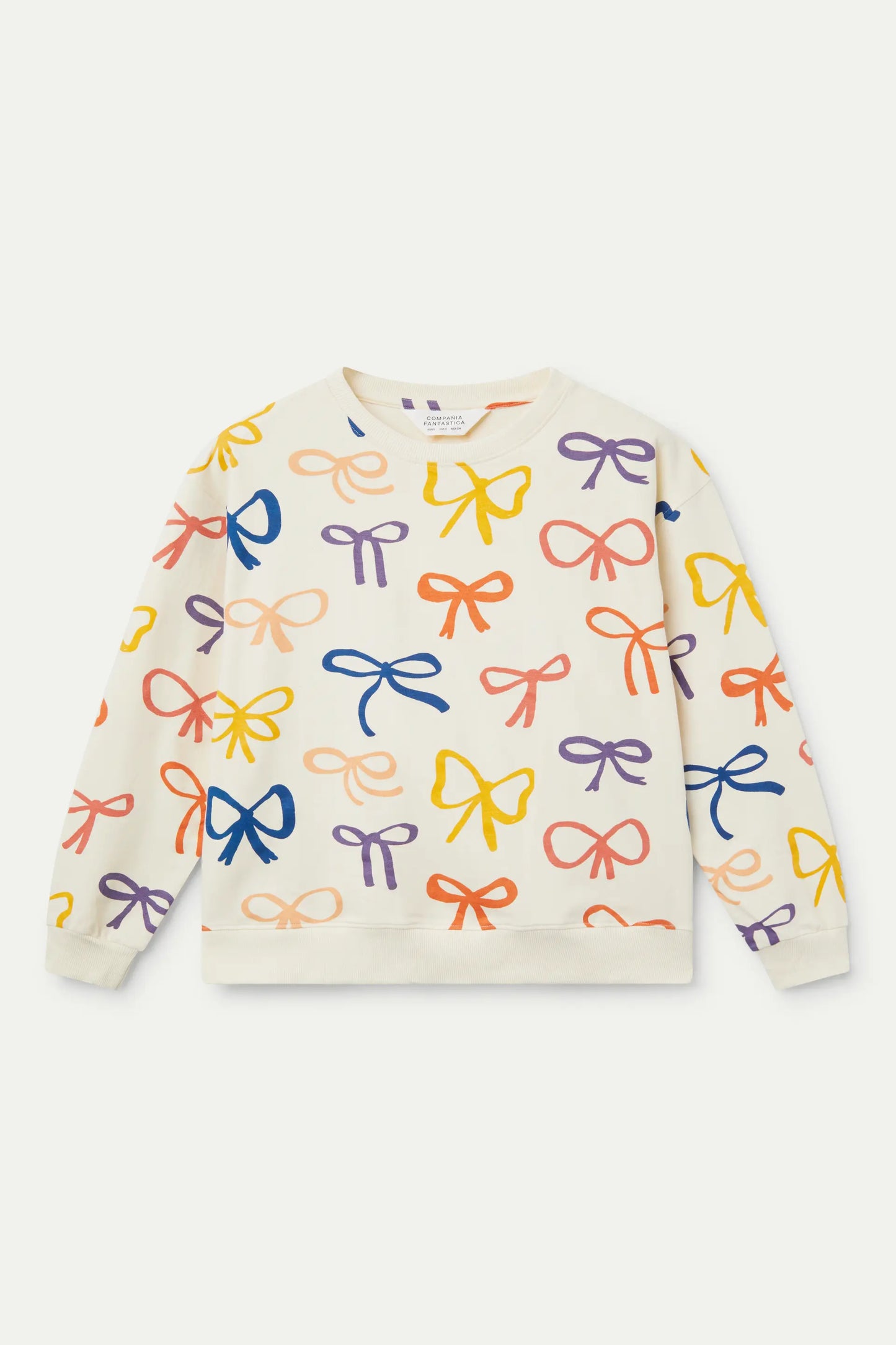 Bow print sweatshirt