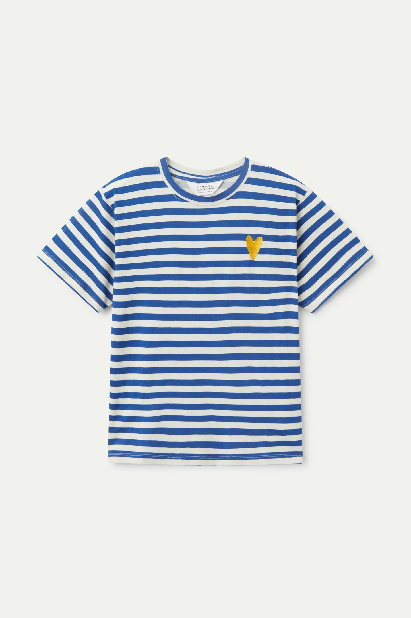 Blue striped short sleeve t-shirt