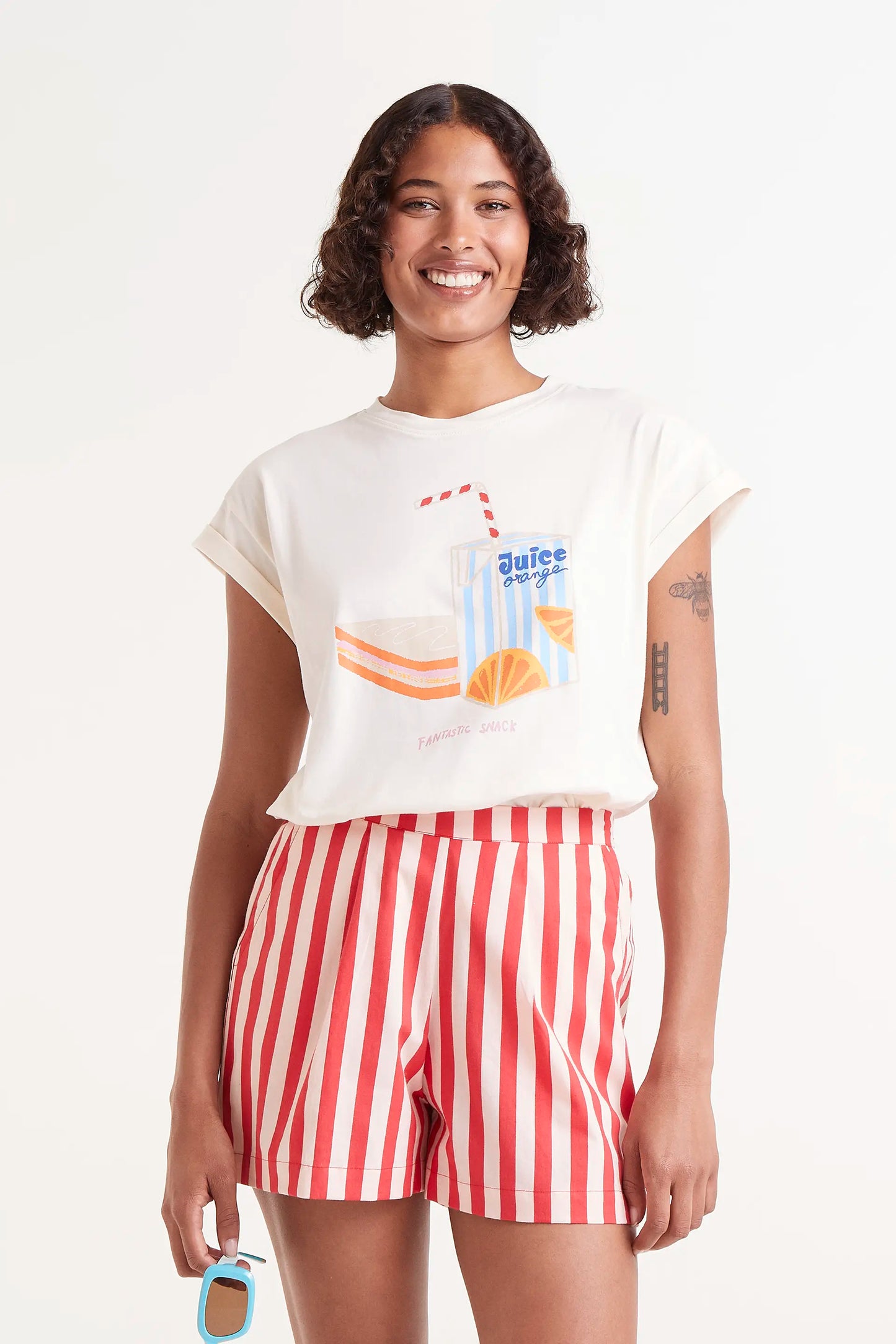 Snack print t-shirt