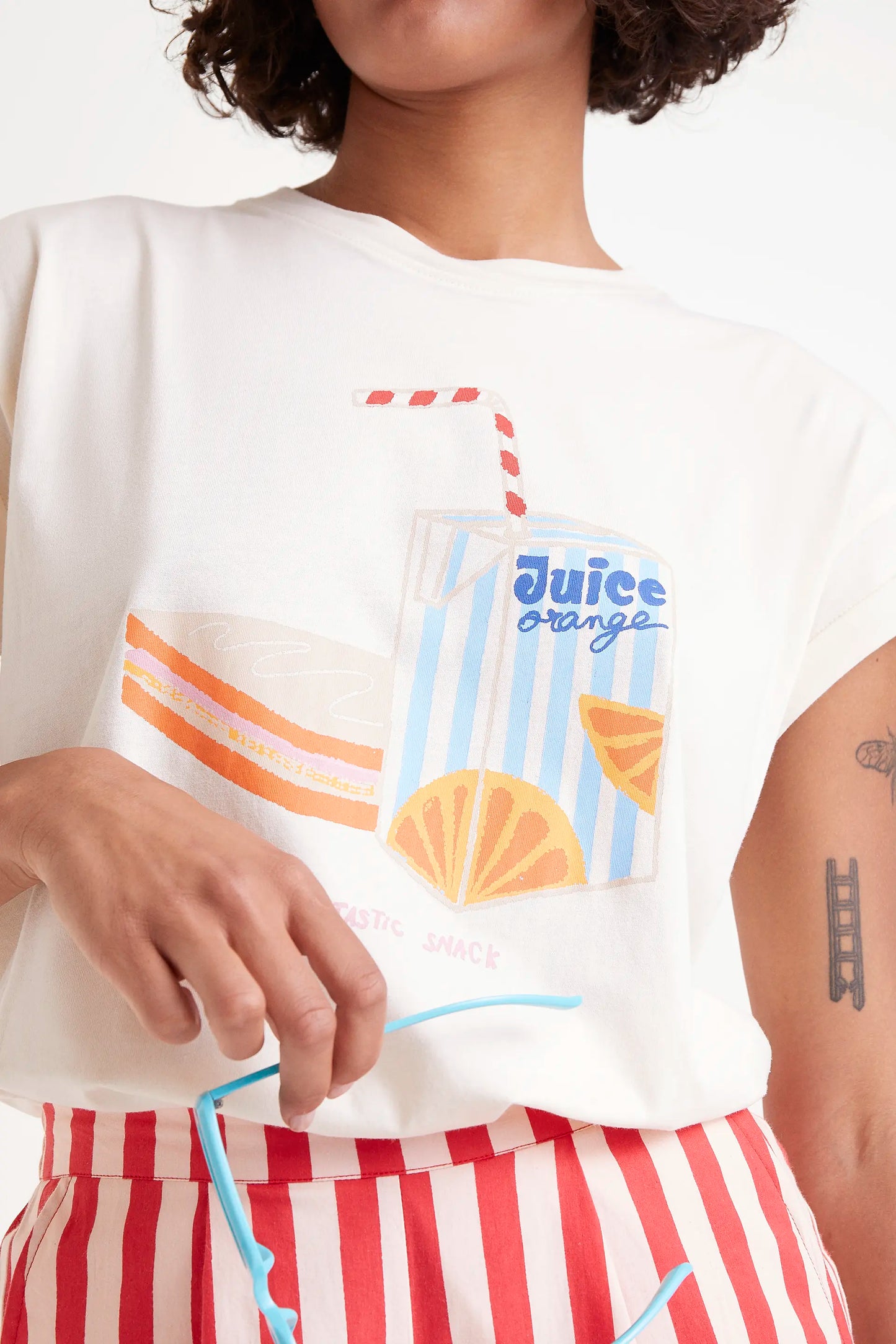 Snack print t-shirt