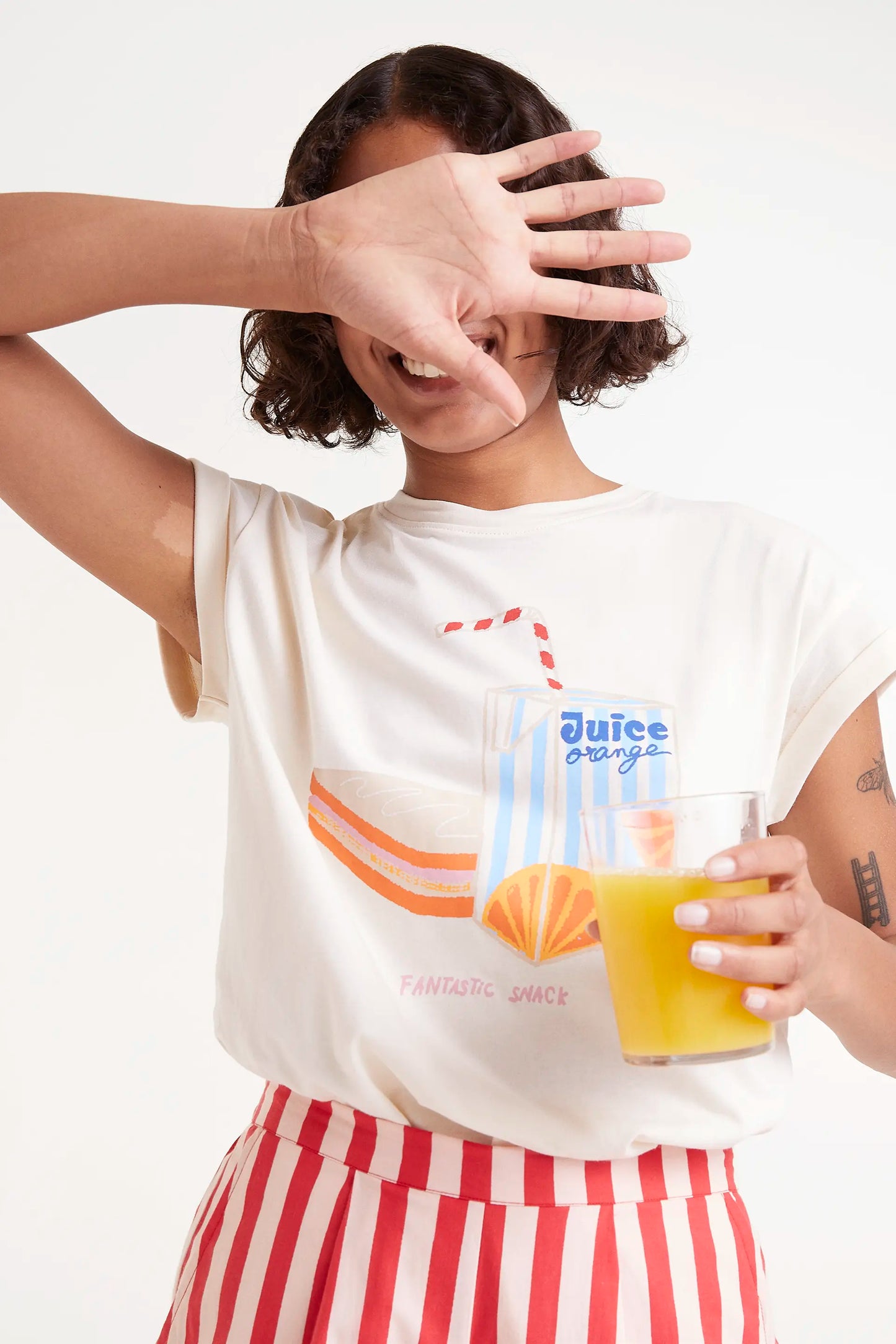 Snack print t-shirt