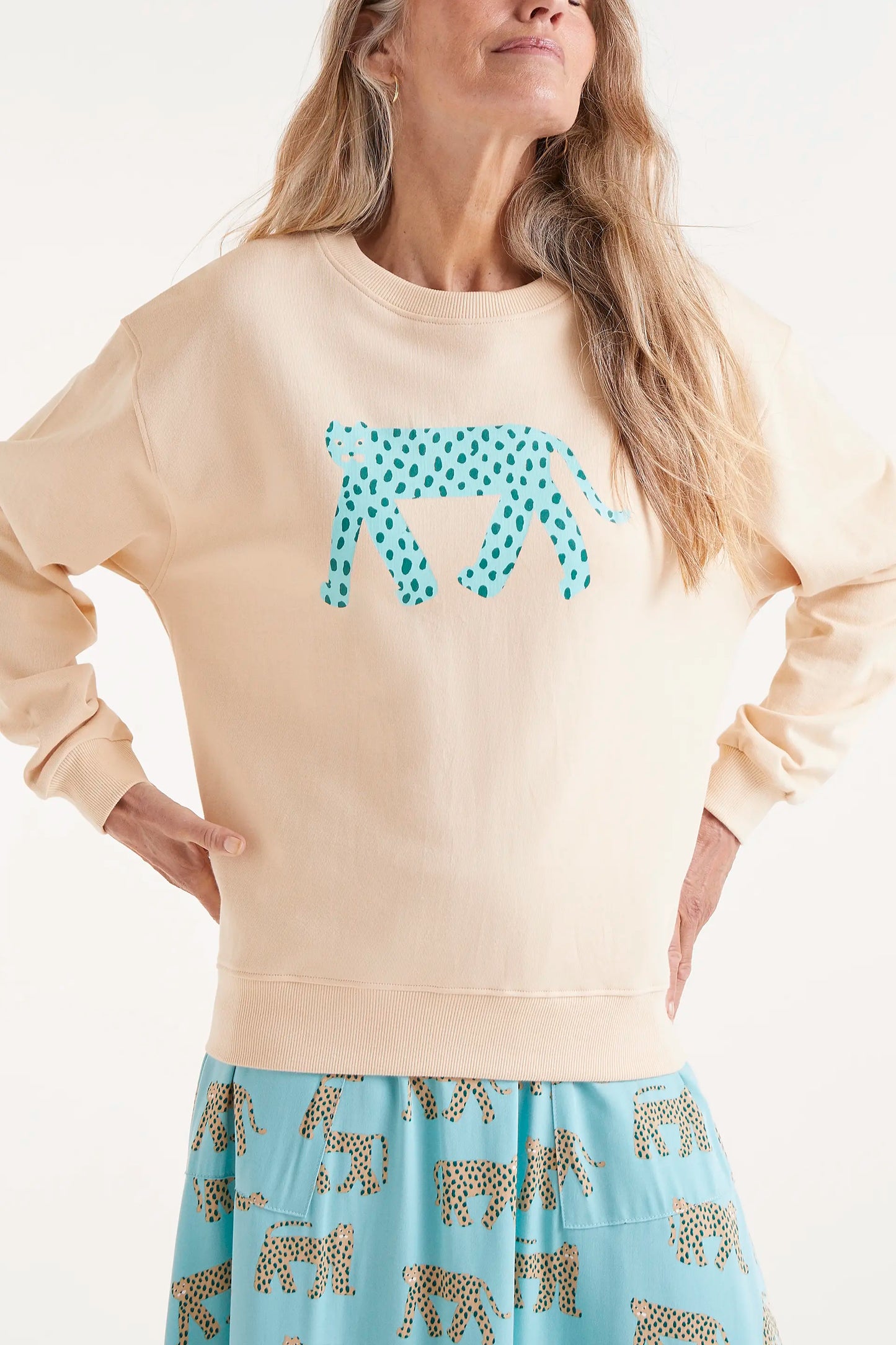 Jaguar print sweatshirt