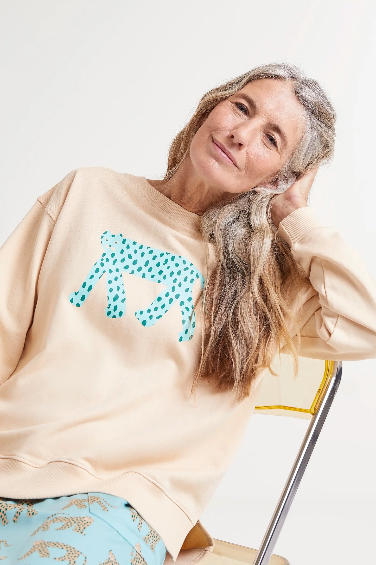 Jaguar print sweatshirt