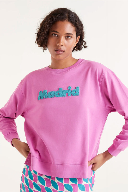 Madrid print sweatshirt